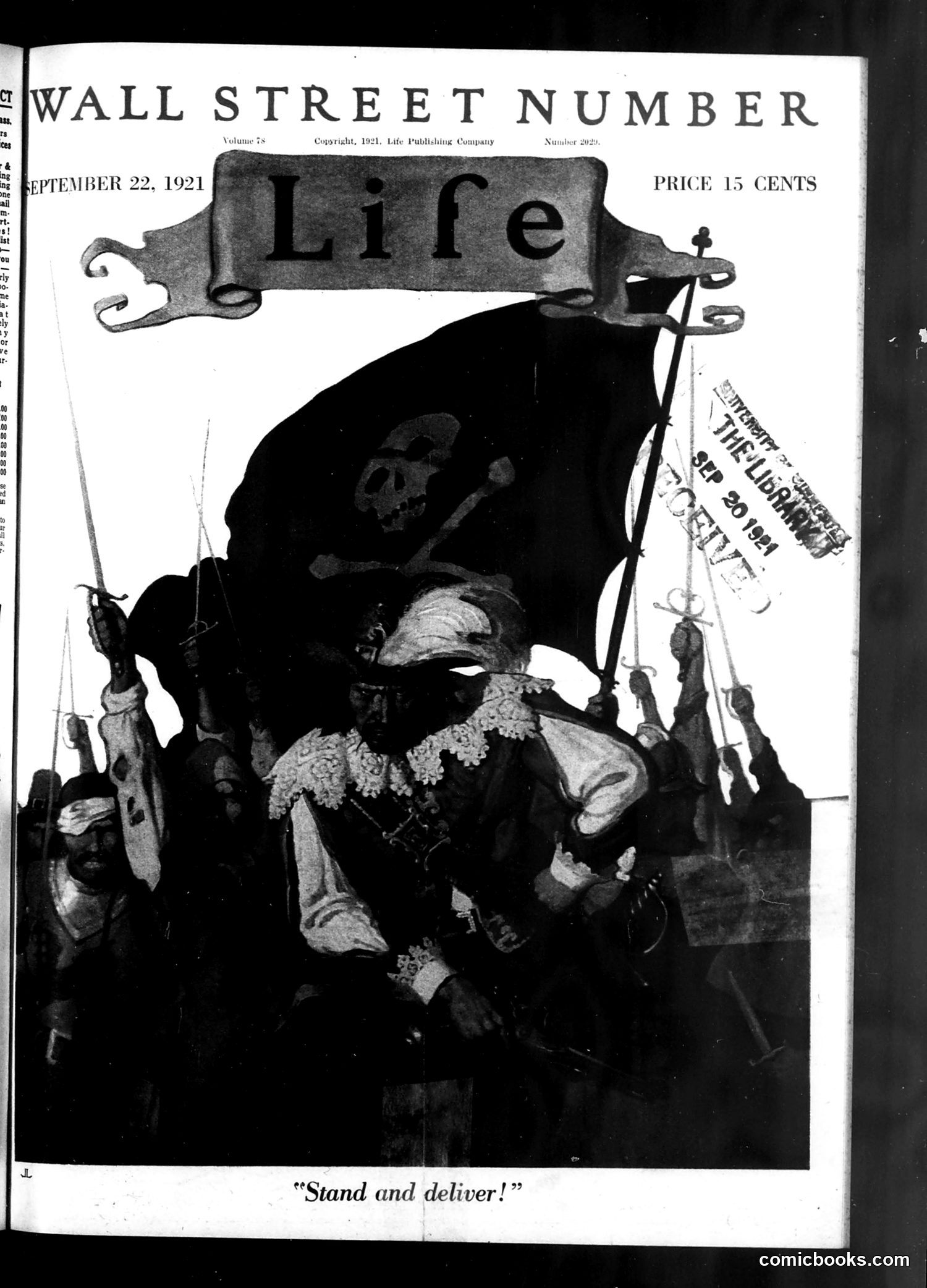 Life — September 22, 1921 — page 1: Life, 1921-09-22
