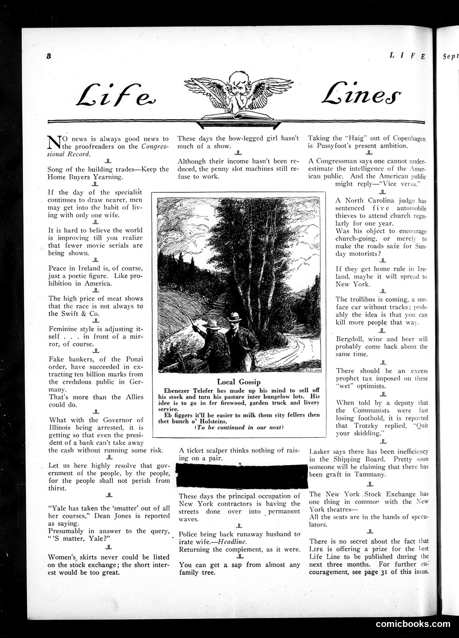Life — September 22, 1921 — page 10: Life, 1921-09-22