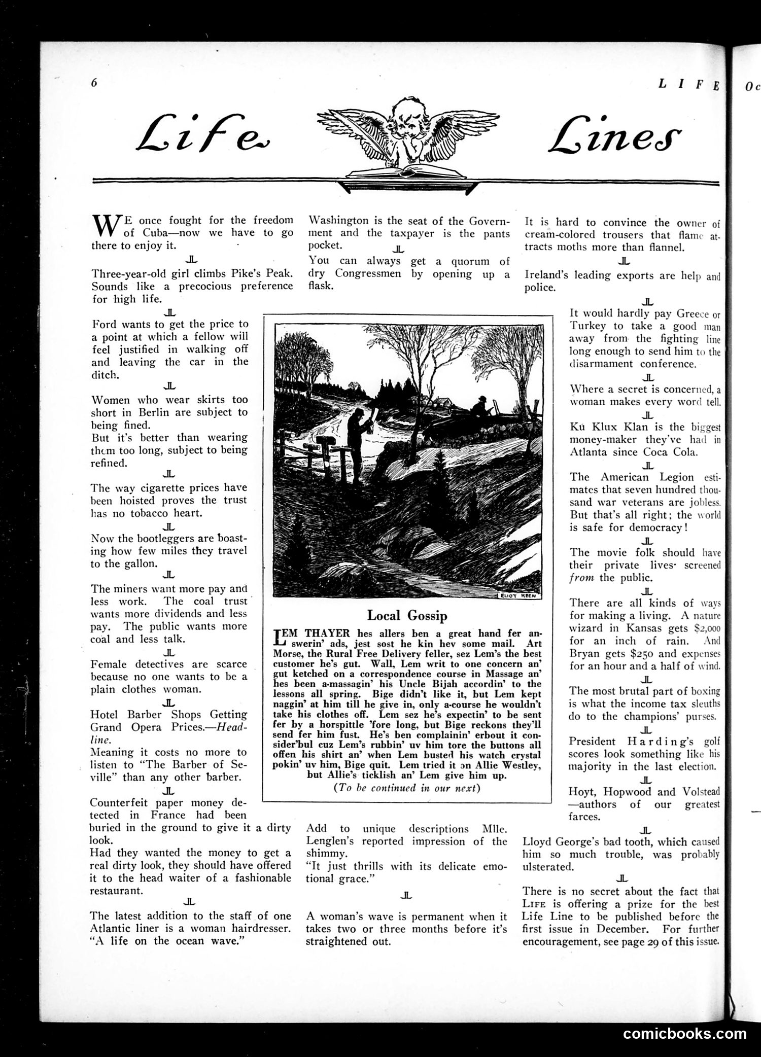Life — October 13, 1921 — page 8: Life, 1921-10-13