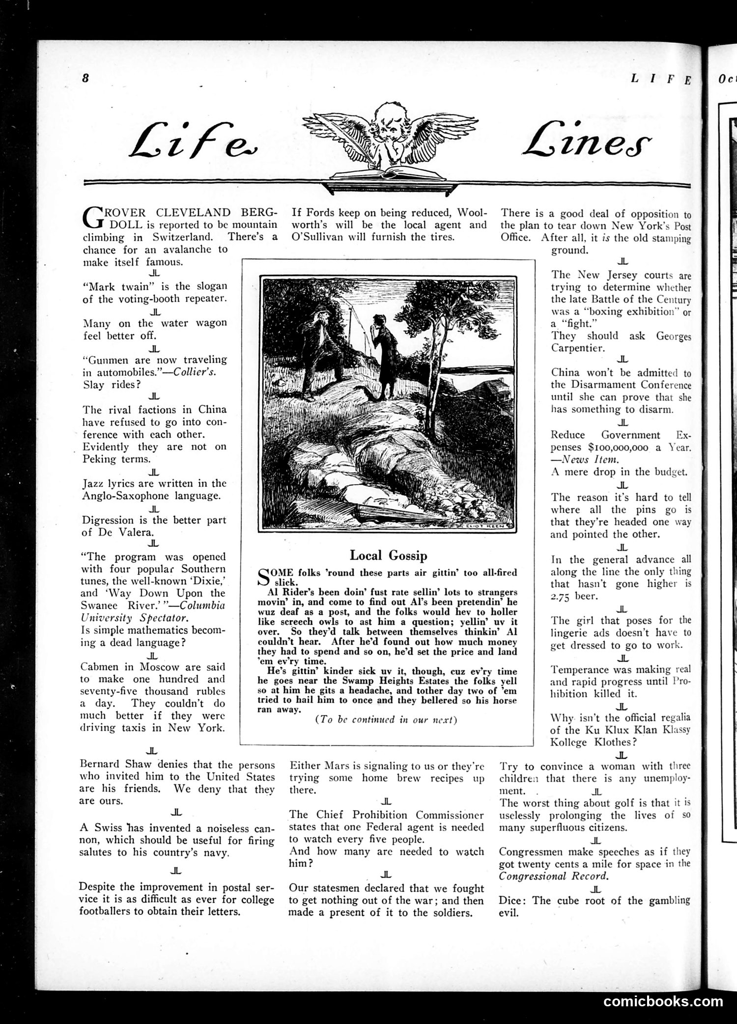 Life — October 20, 1921 — page 10: Life, 1921-10-20