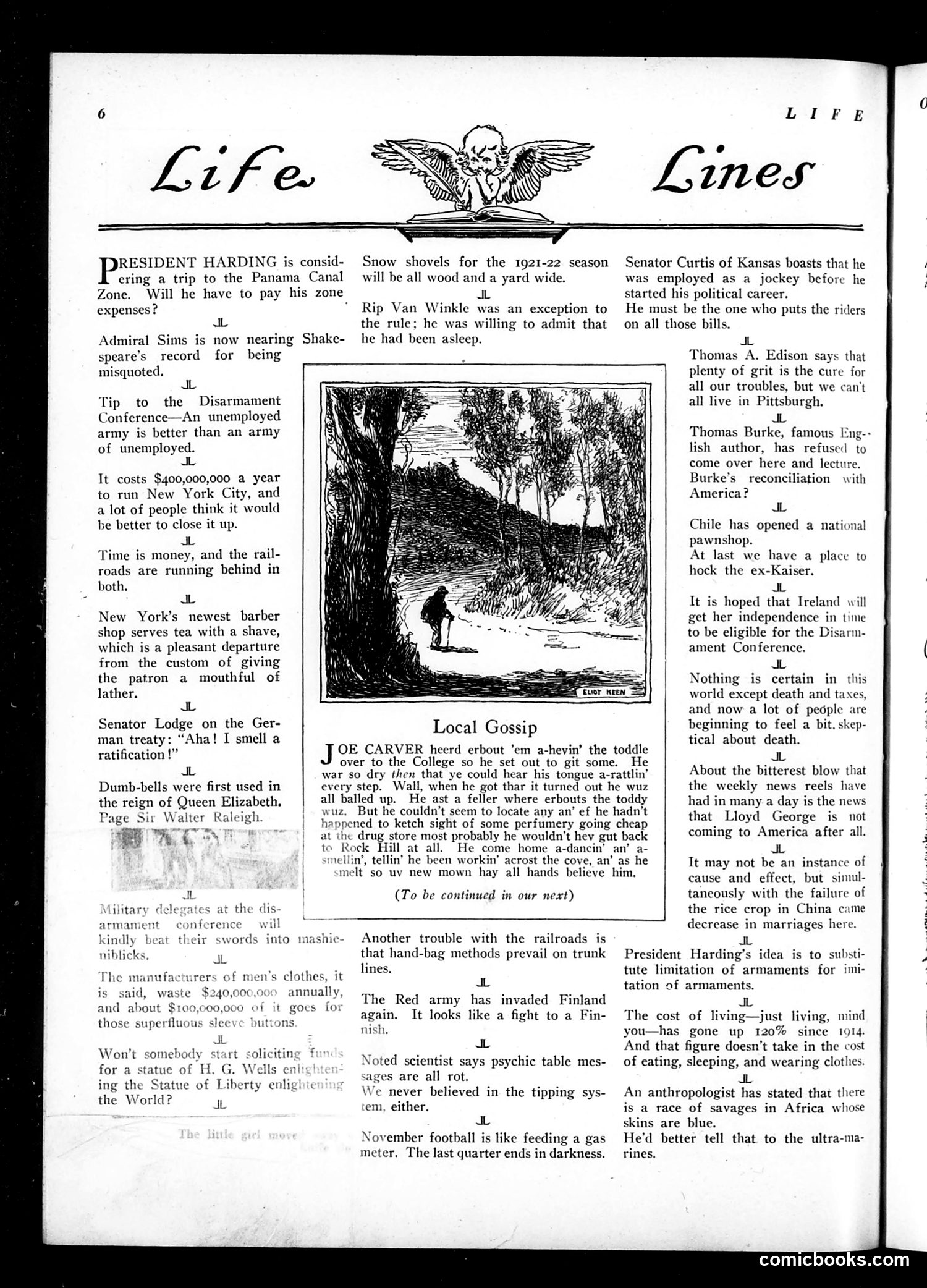 Life — October 27, 1921 — page 8: Life, 1921-10-27