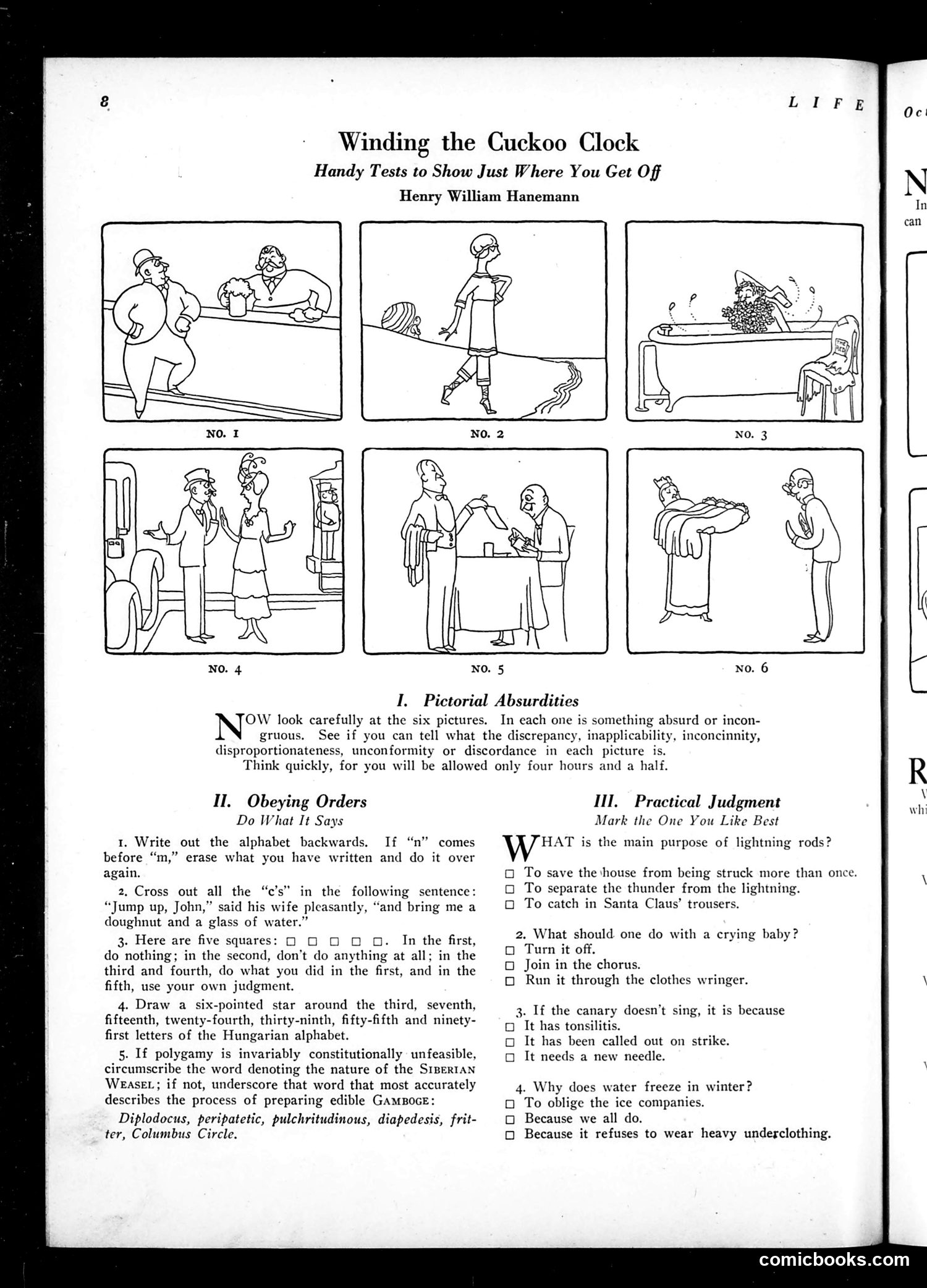 Life — October 27, 1921 — page 10: Life, 1921-10-27