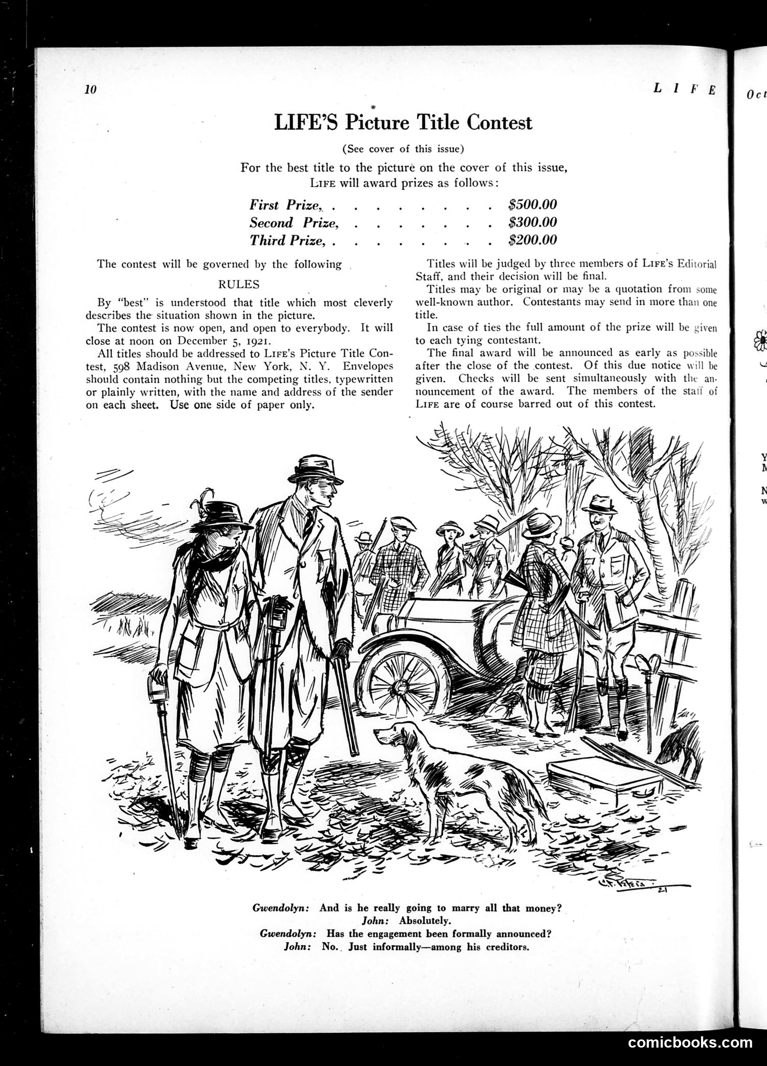 Life — October 27, 1921 — page 12: Life, 1921-10-27