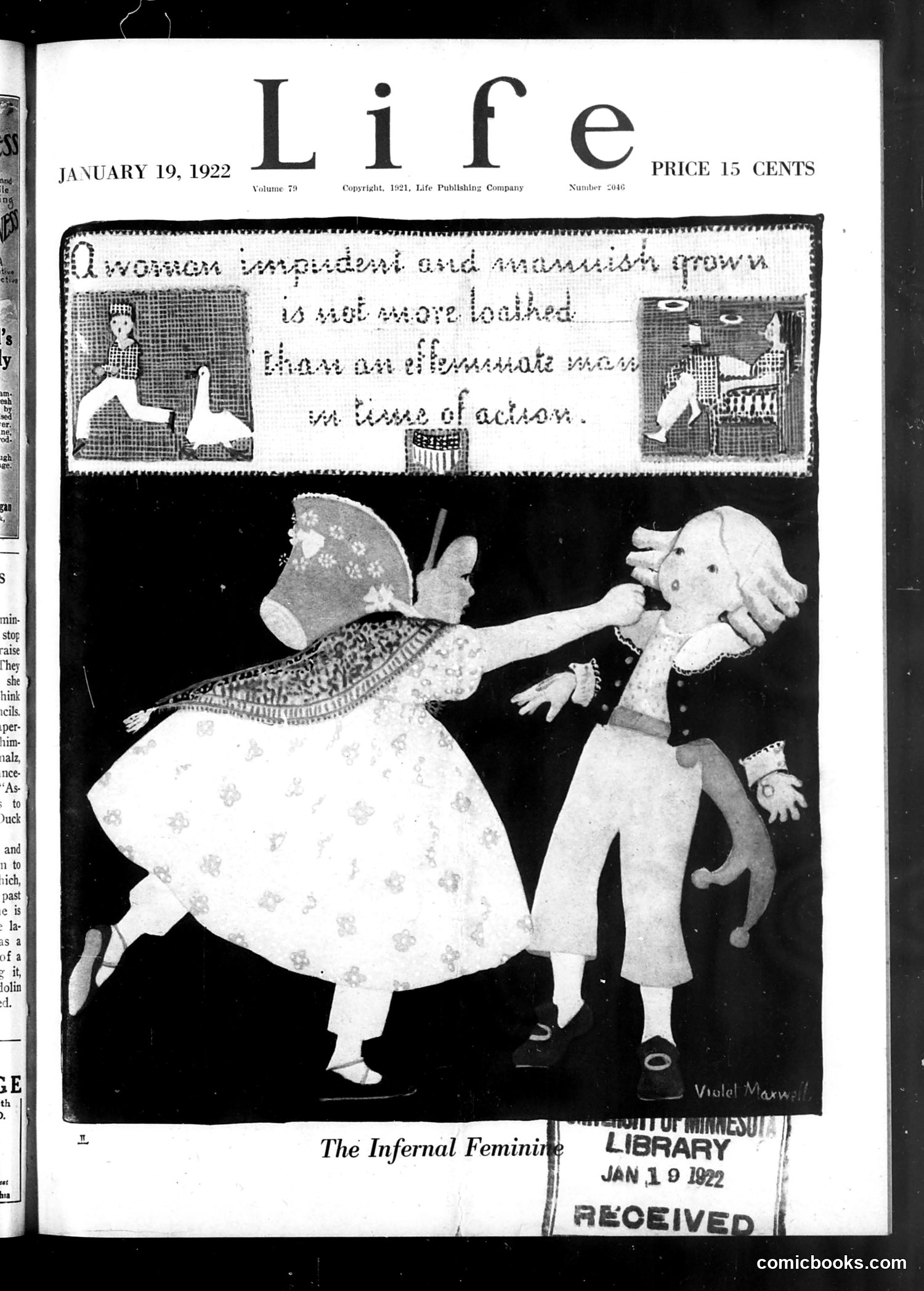 Life — January 19, 1922 — page 1: Life, 1922-01-19