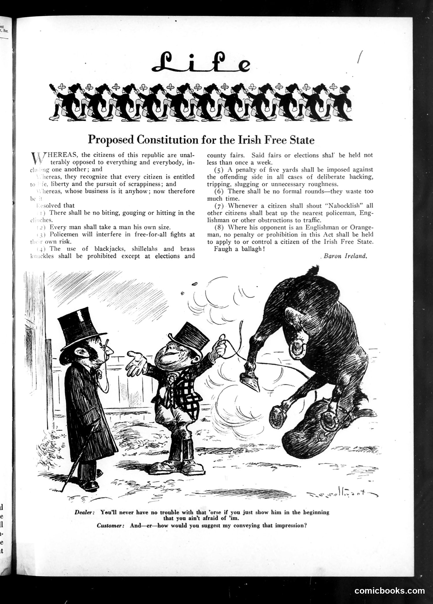 Life — February 9, 1922 — page 3: Life, 1922-02-09