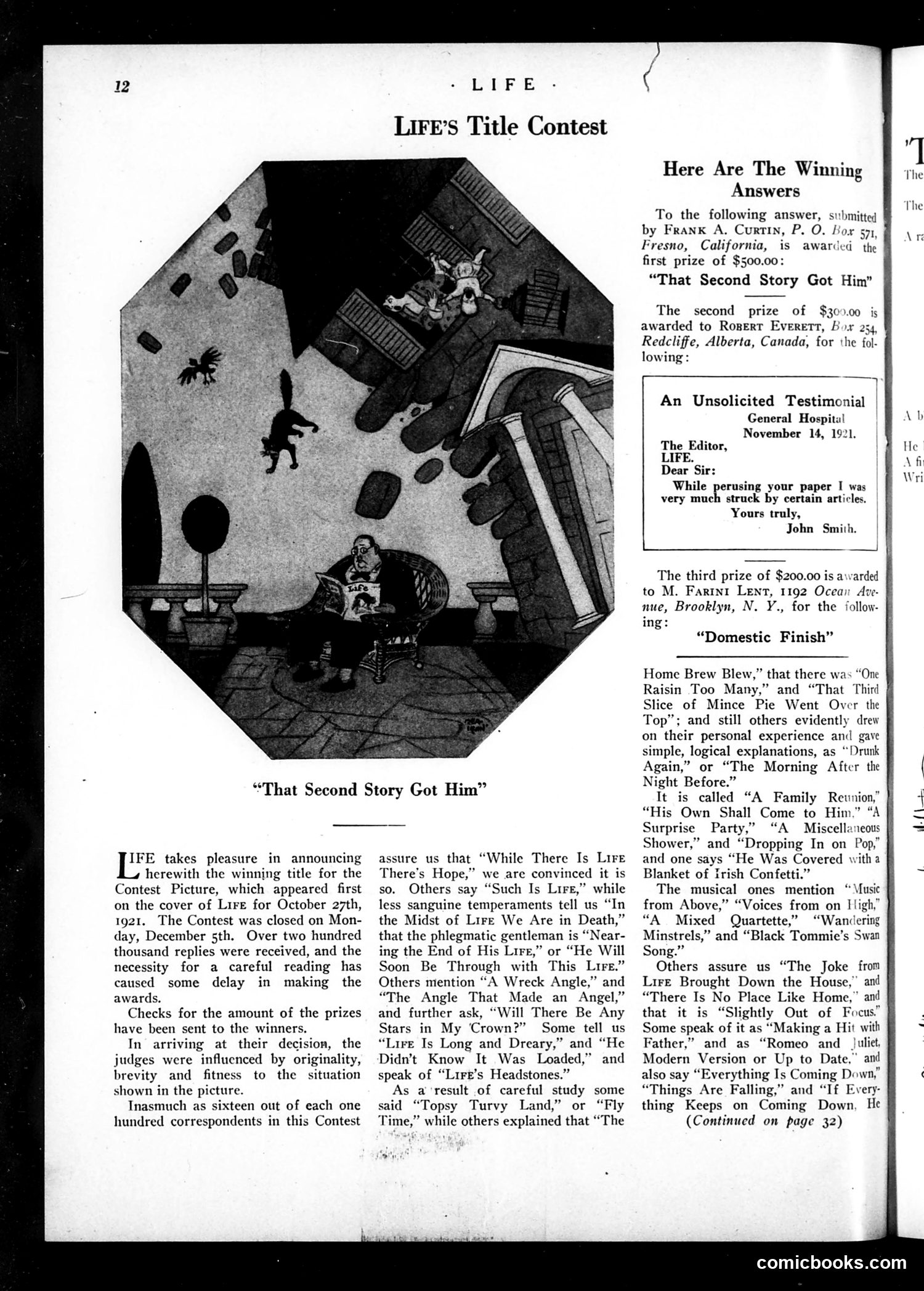Life — February 9, 1922 — page 14: Life, 1922-02-09