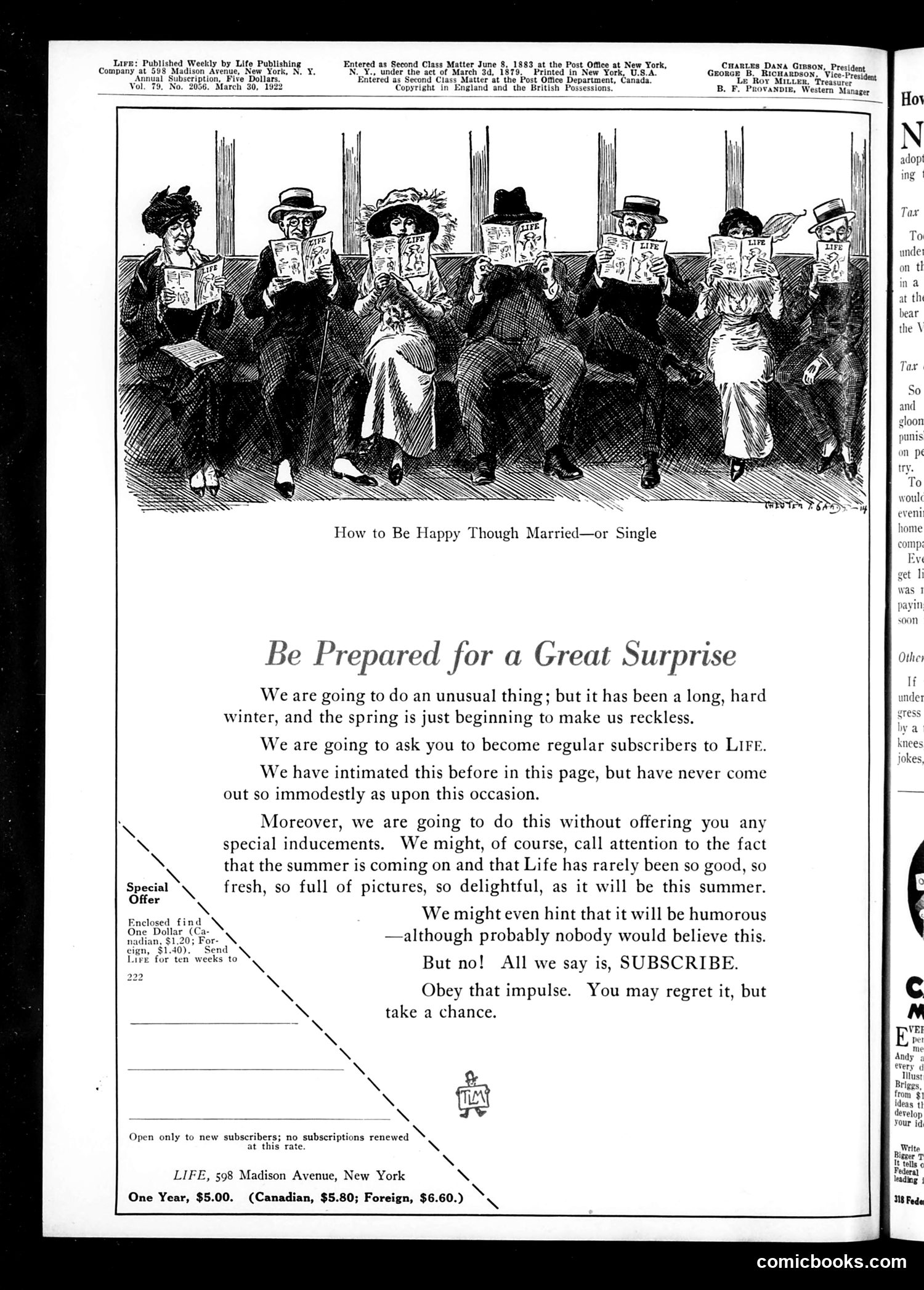 Life — March 30, 1922 — page 2: Life, 1922-03-30
