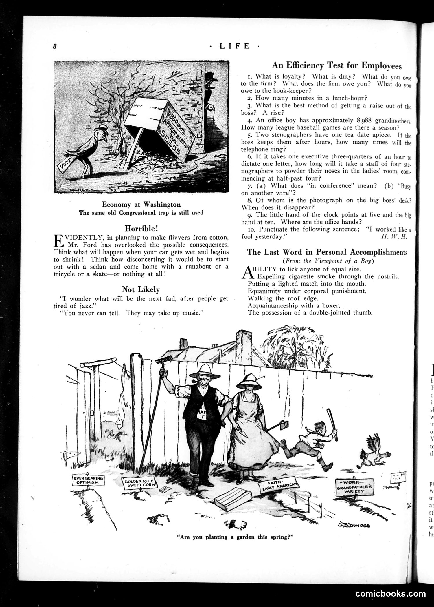 Life — April 27, 1922 — page 10: Life, 1922-04-27