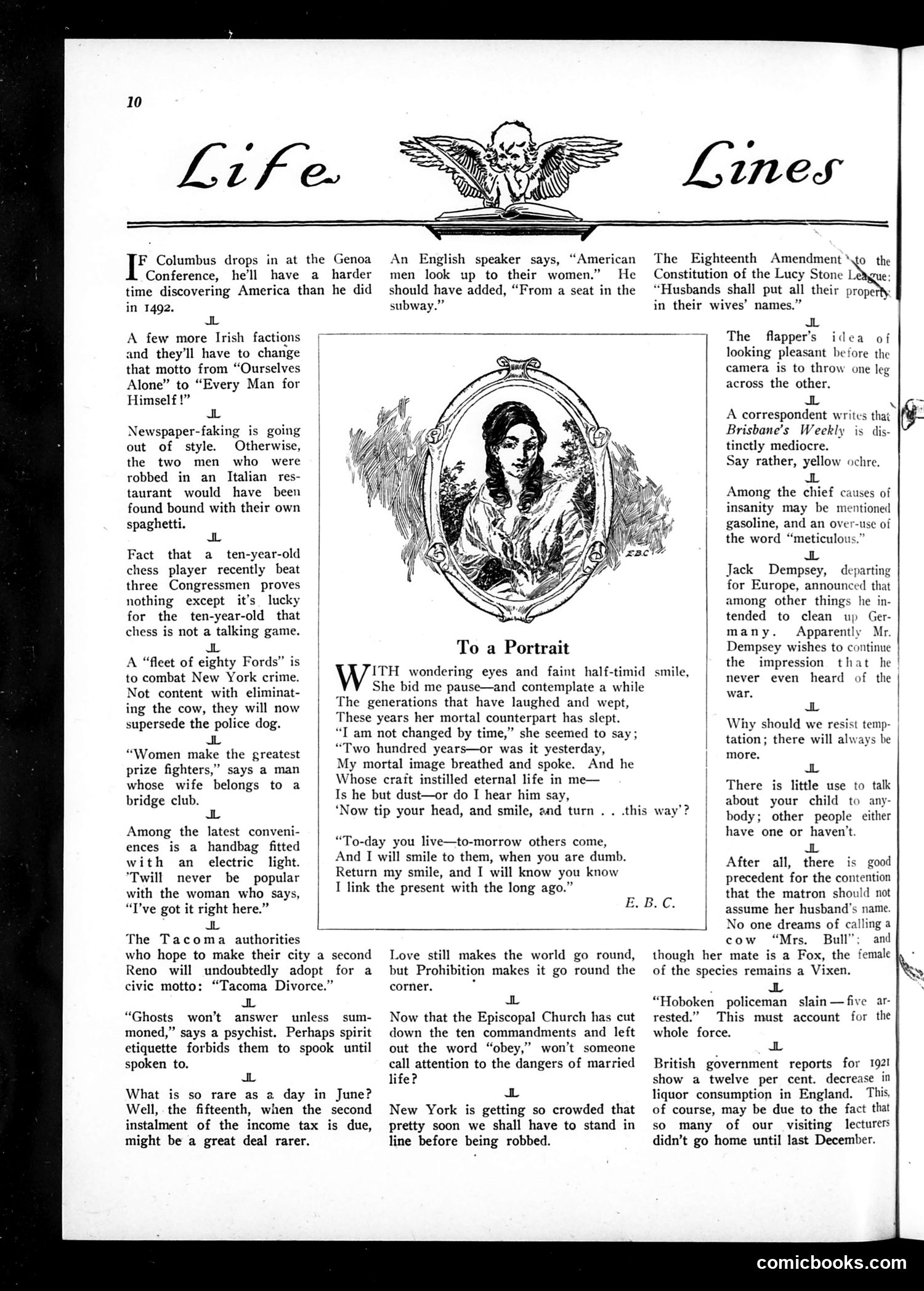 Life — May 4, 1922 — page 12: Life, 1922-05-04