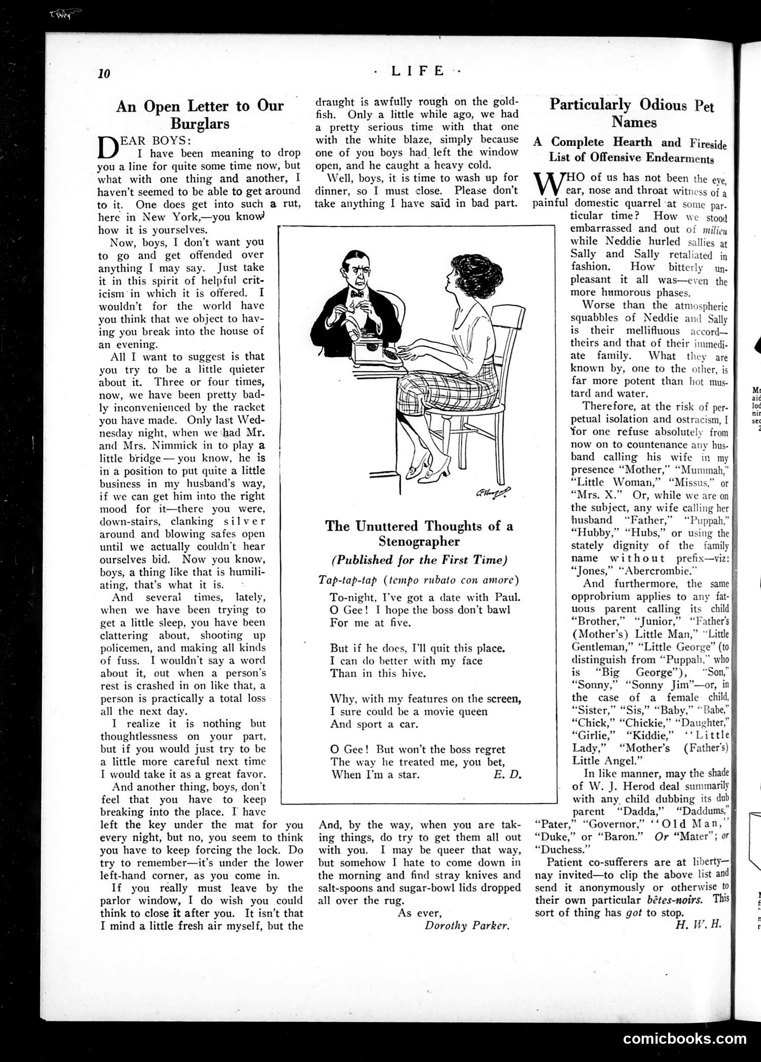 Life — May 25, 1922 — page 12: Life, 1922-05-25