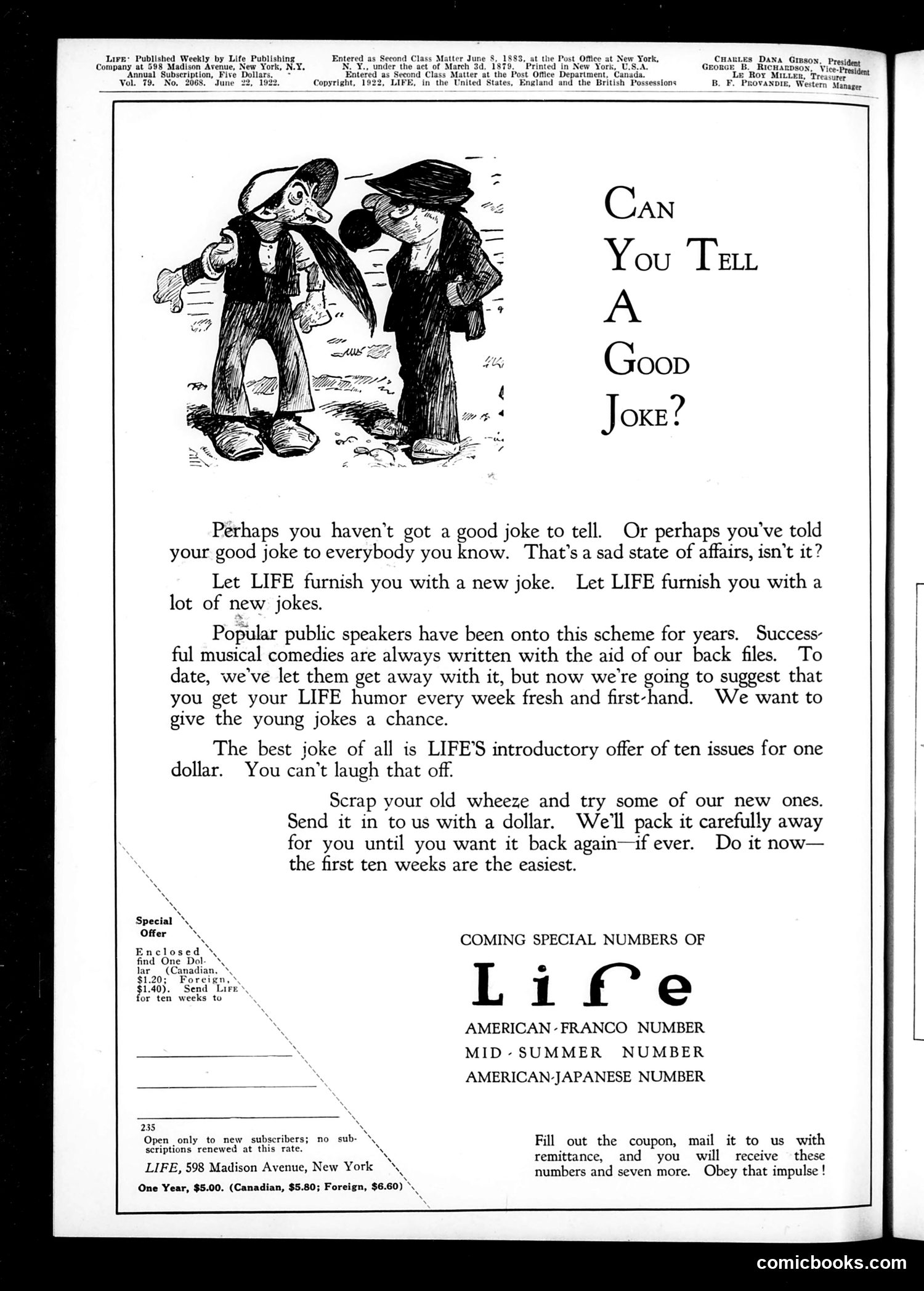 Life — June 22, 1922 — page 2: Life, 1922-06-22