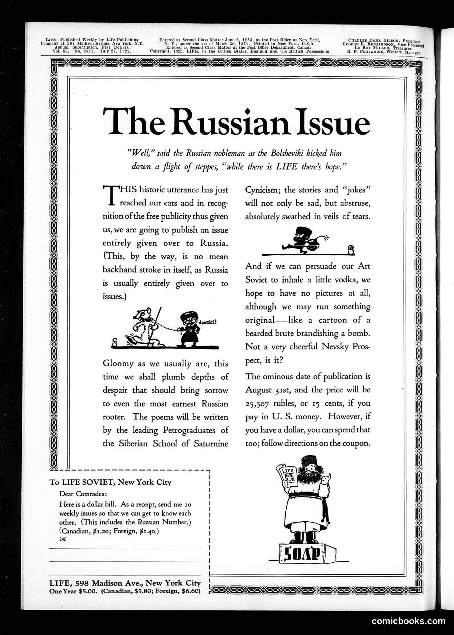 Life — July 27, 1922 — page 2: Life, 1922-07-27