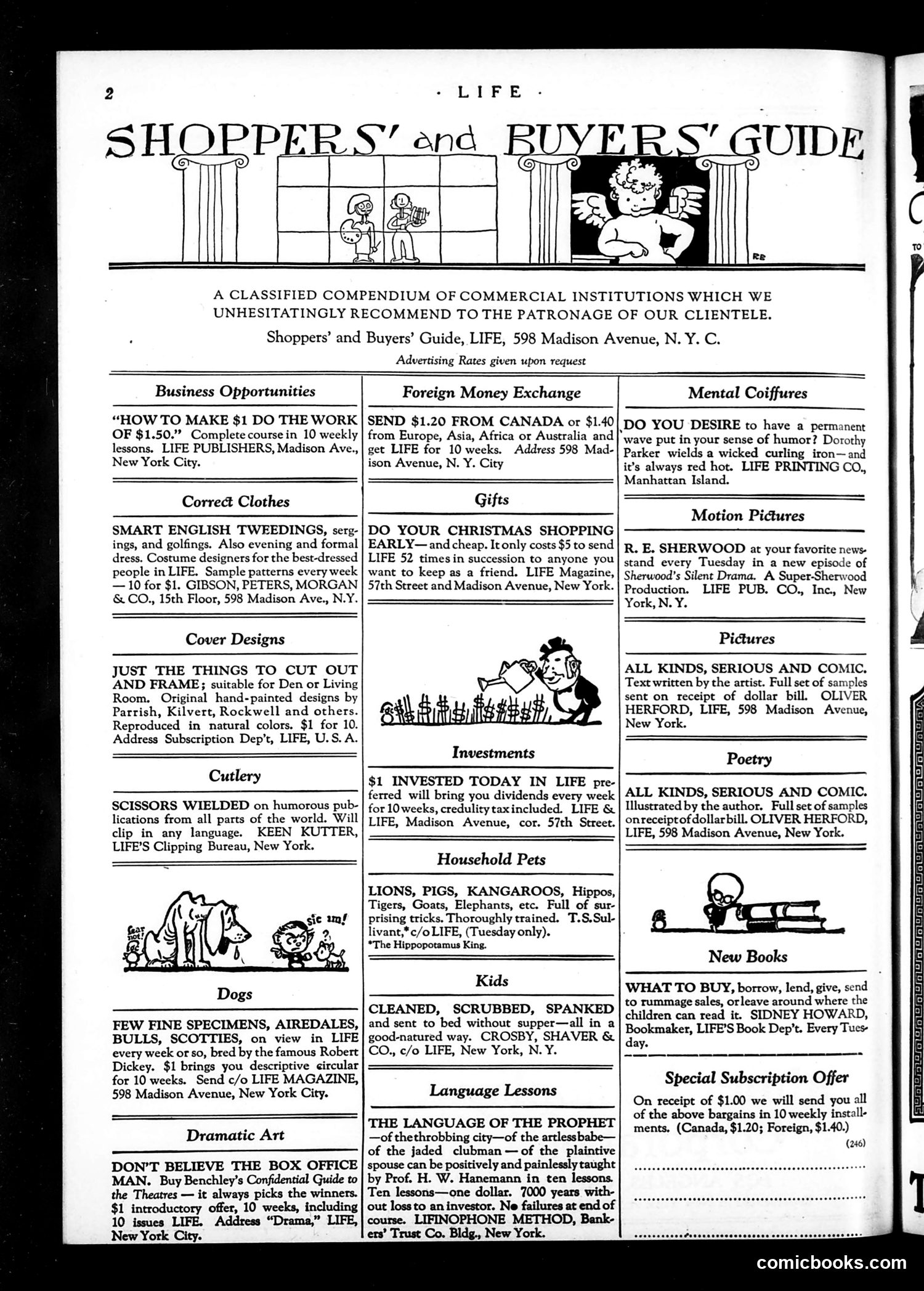 Life — September 7, 1922 — page 4: Life, 1922-09-07