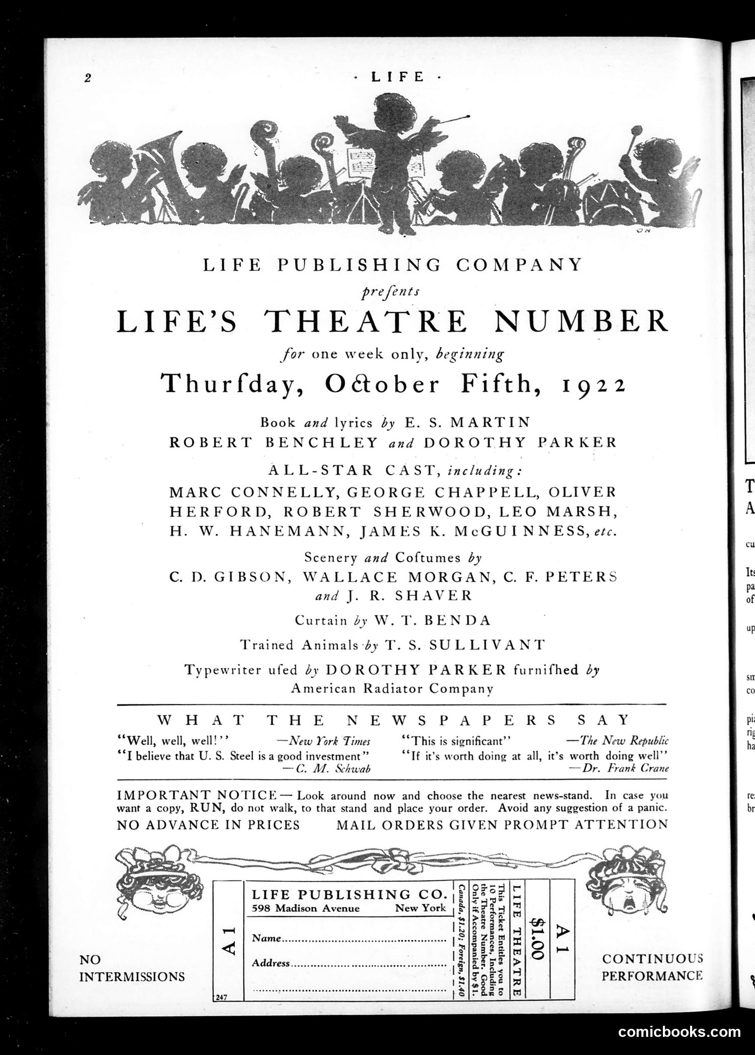 Life — September 14, 1922 — page 4: Life, 1922-09-14
