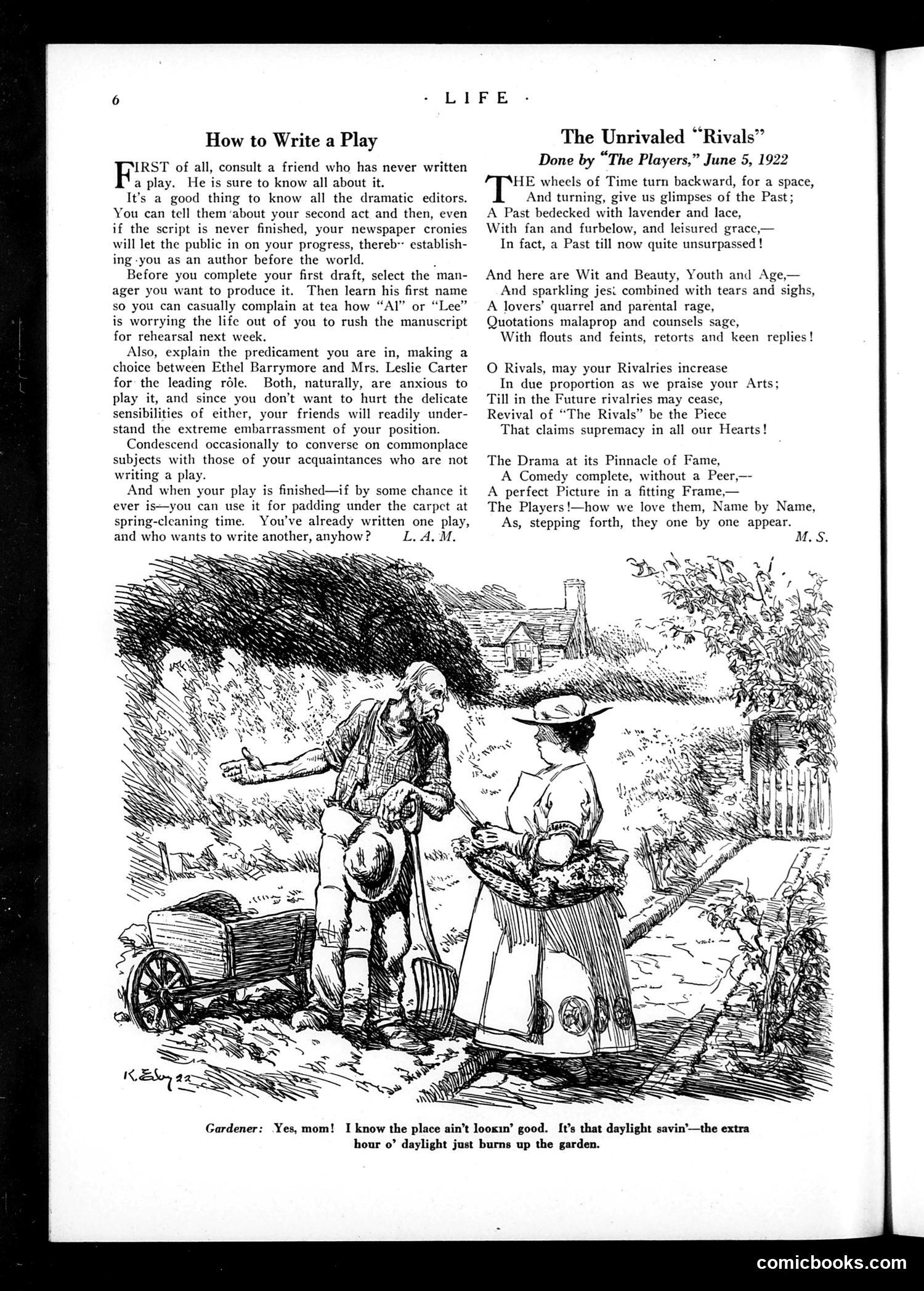 Life — October 5, 1922 — page 8: Life, 1922-10-05