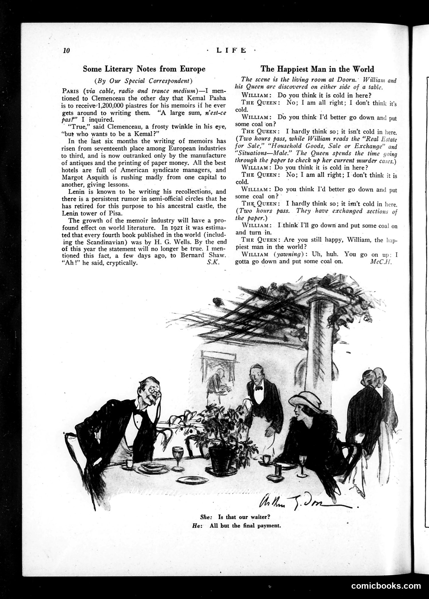Life — November 30, 1922 — page 12: Life, 1922-11-30