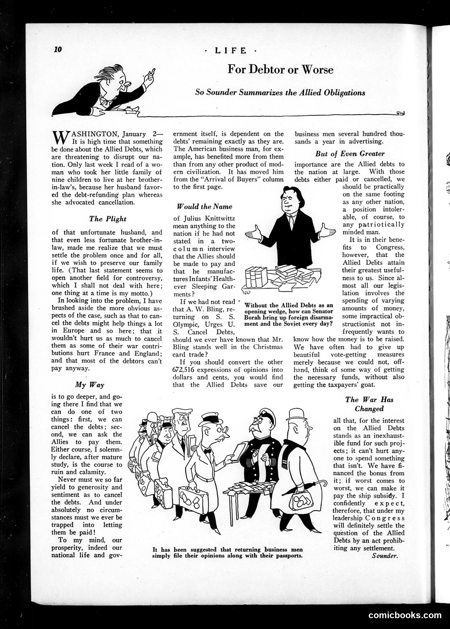 Life — January 4, 1923 — page 12: Life, 1923-01-04