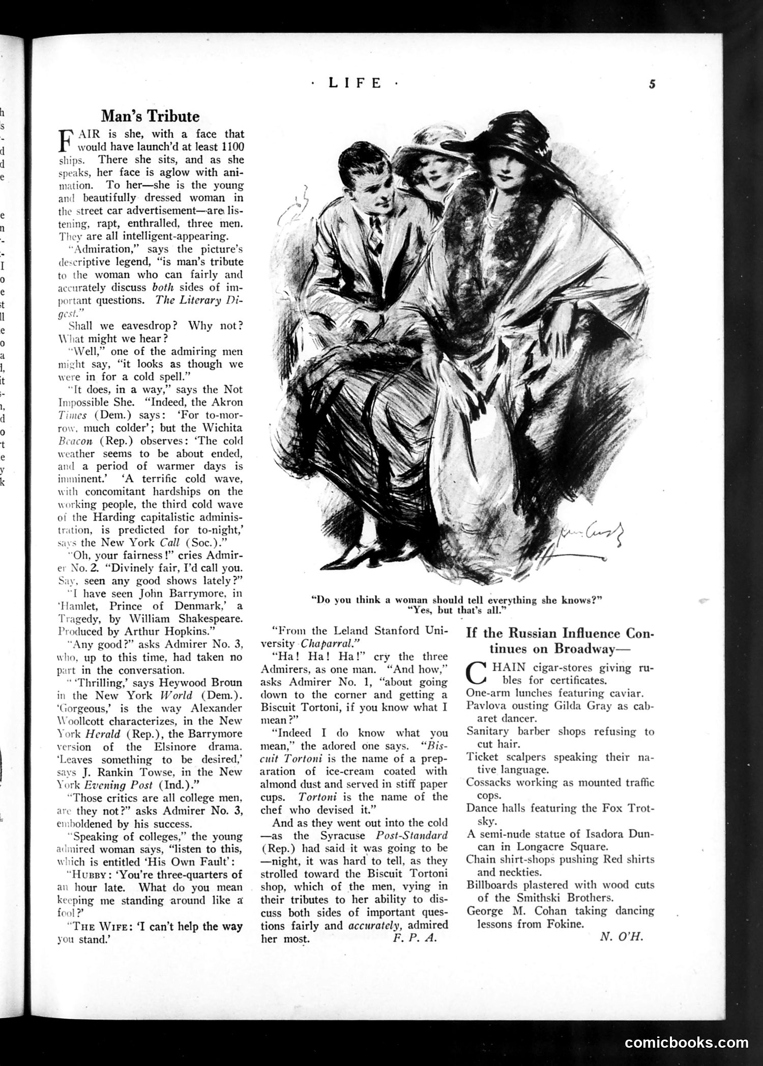 Life — March 29, 1923 — page 7: Life, 1923-03-29