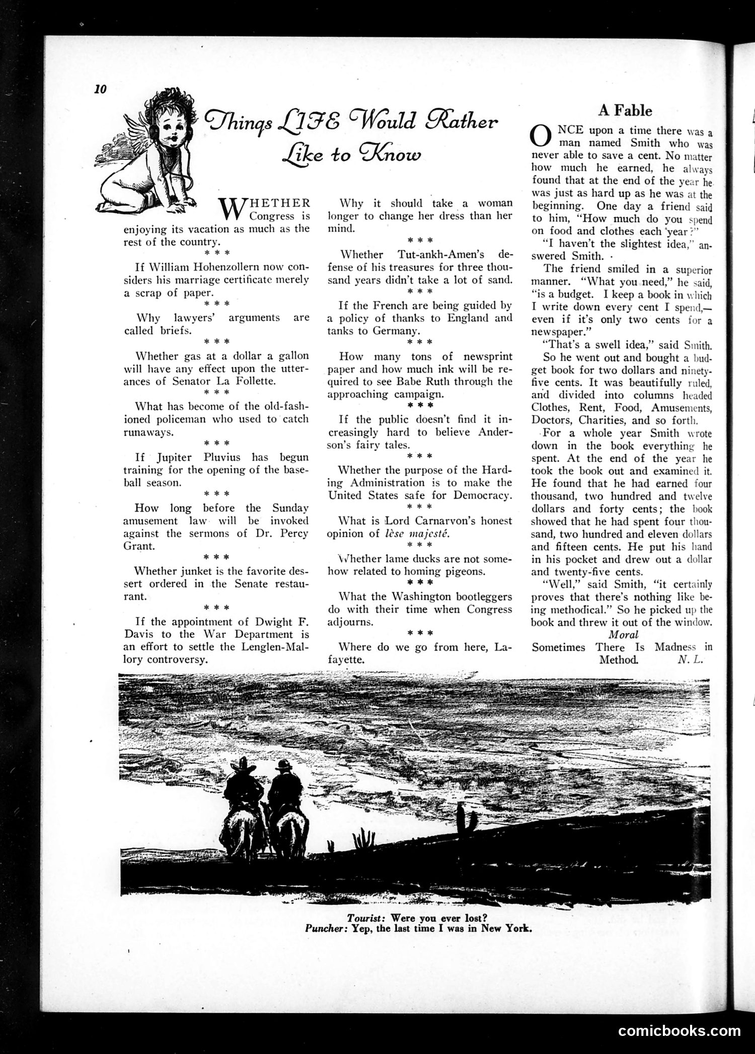 Life — March 29, 1923 — page 12: Life, 1923-03-29