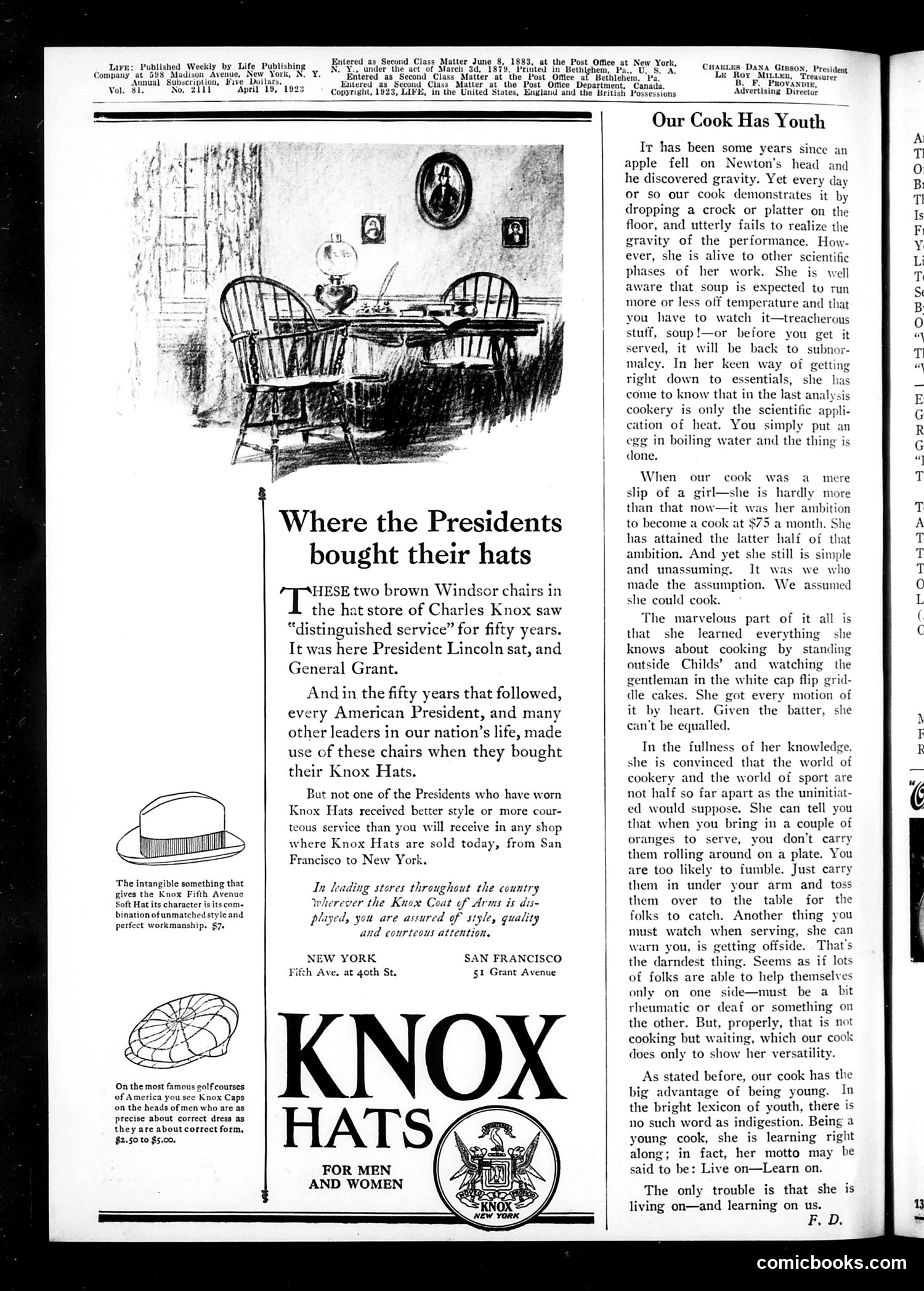 Life — April 19, 1923 — page 2: Life, 1923-04-19