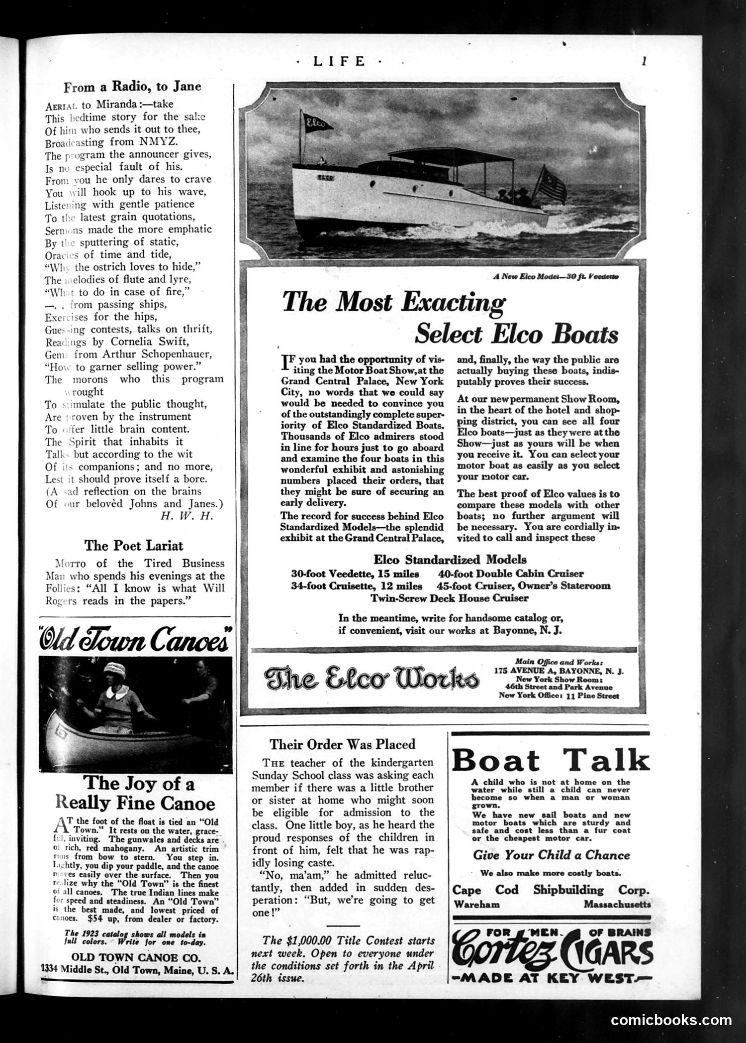 Life — April 19, 1923 — page 3: Life, 1923-04-19