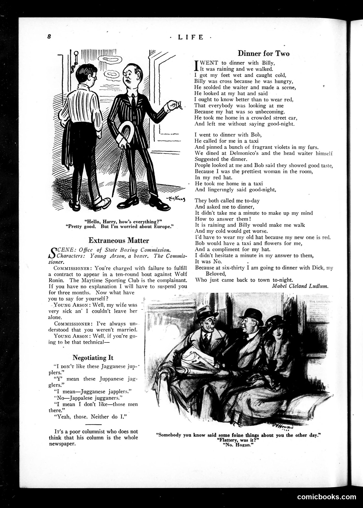 Life — April 26, 1923 — page 10: Life, 1923-04-26
