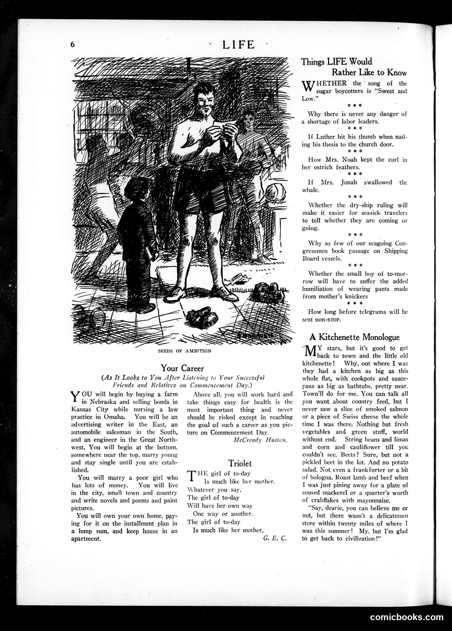 Life — June 21, 1923 — page 8: Life, 1923-06-21