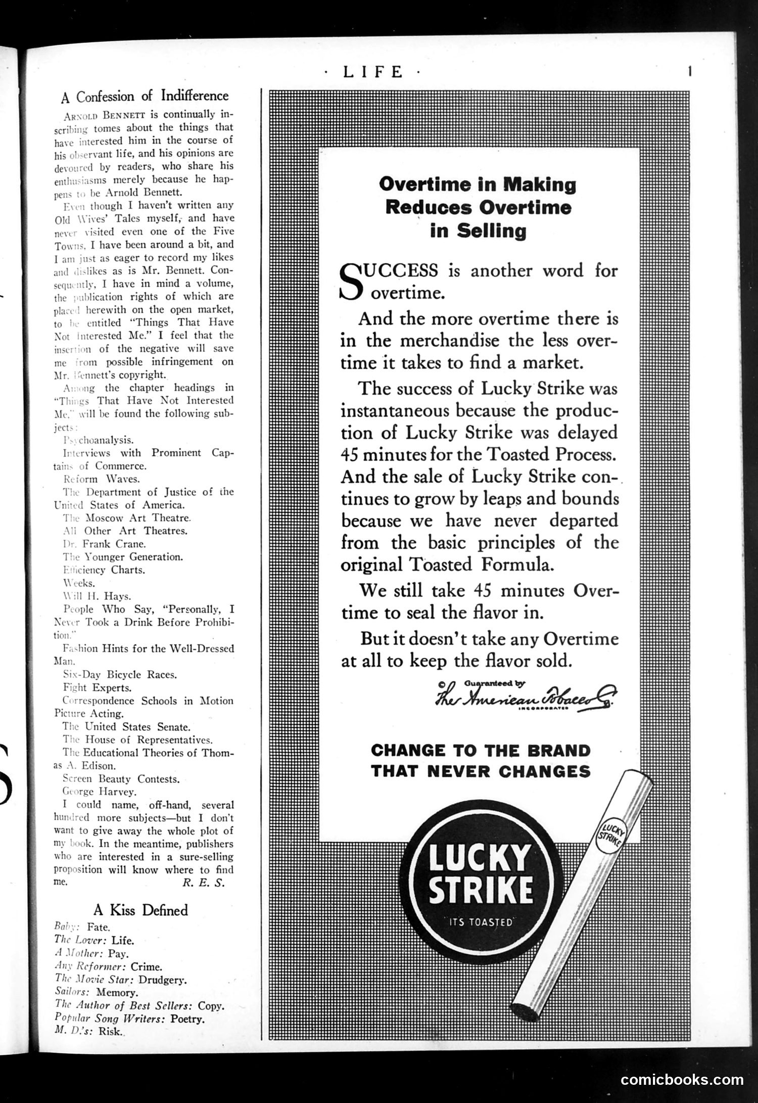 Life — August 2, 1923 — page 3: Life, 1923-08-02