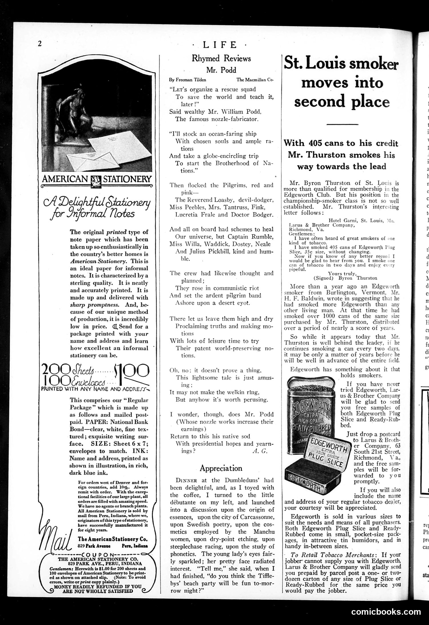 Life — August 2, 1923 — page 4: Life, 1923-08-02