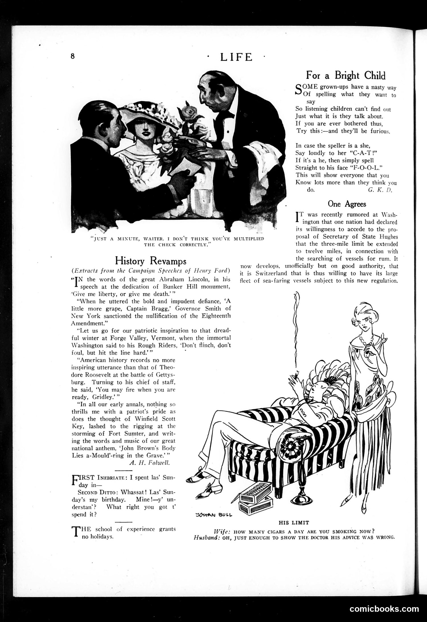 Life — August 9, 1923 — page 10: Life, 1923-08-09