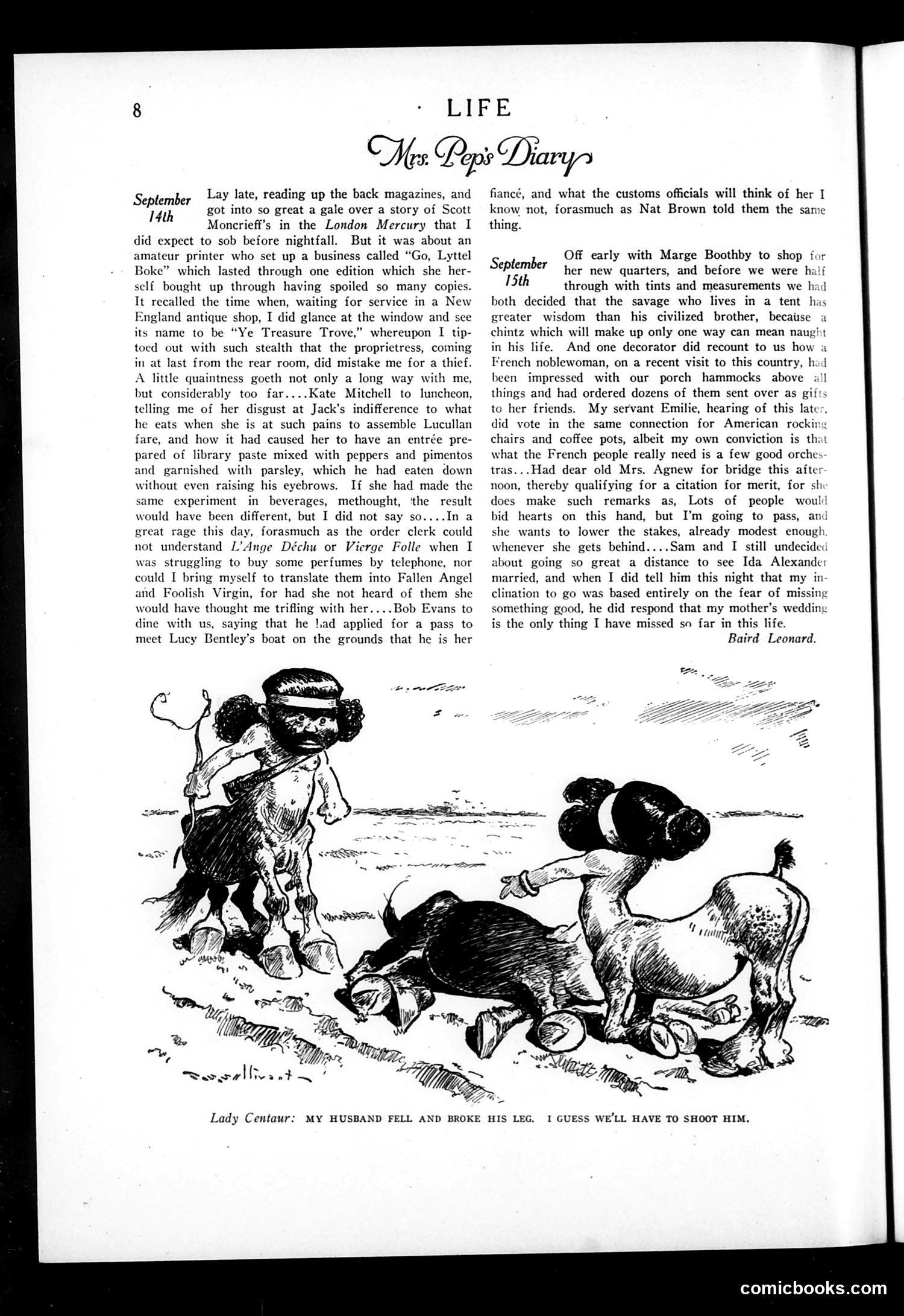 Life — September 20, 1923 — page 10: Life, 1923-09-20