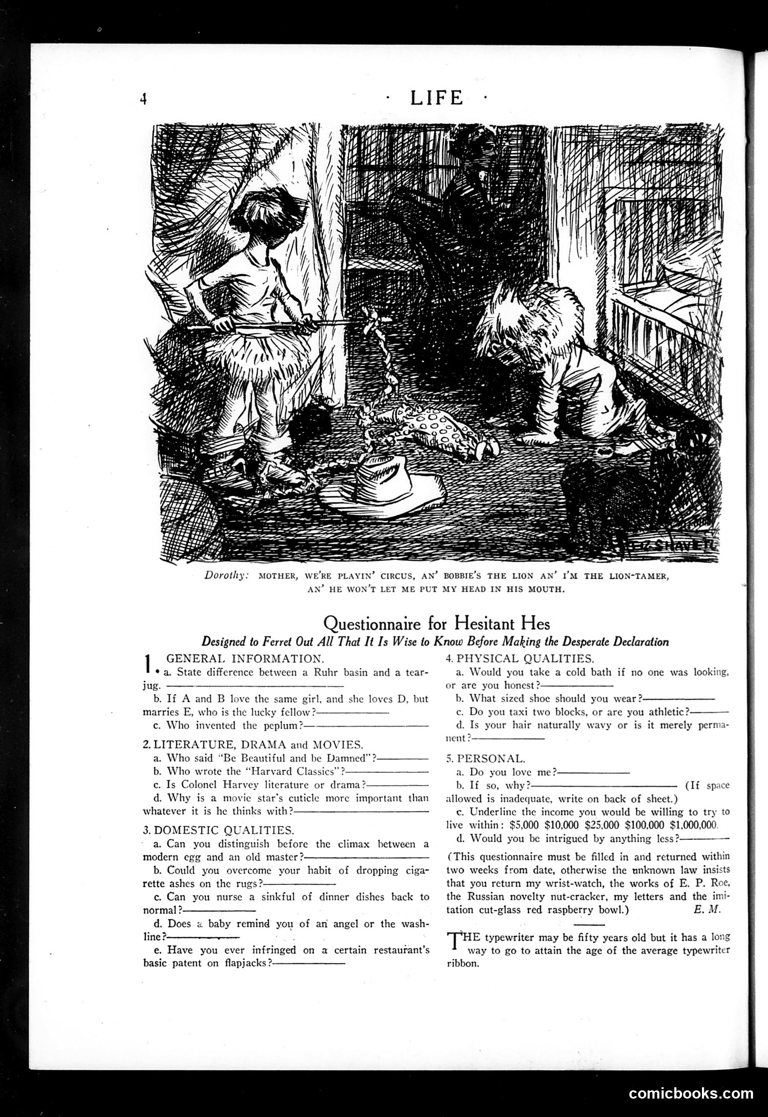 Life — October 11, 1923 — page 6: Life, 1923-10-11