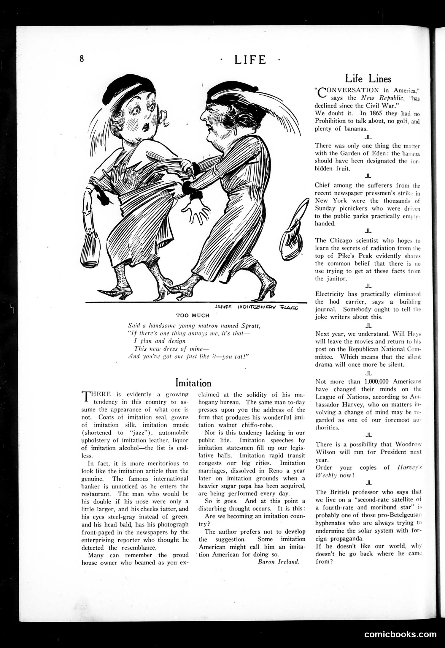 Life — October 11, 1923 — page 10: Life, 1923-10-11