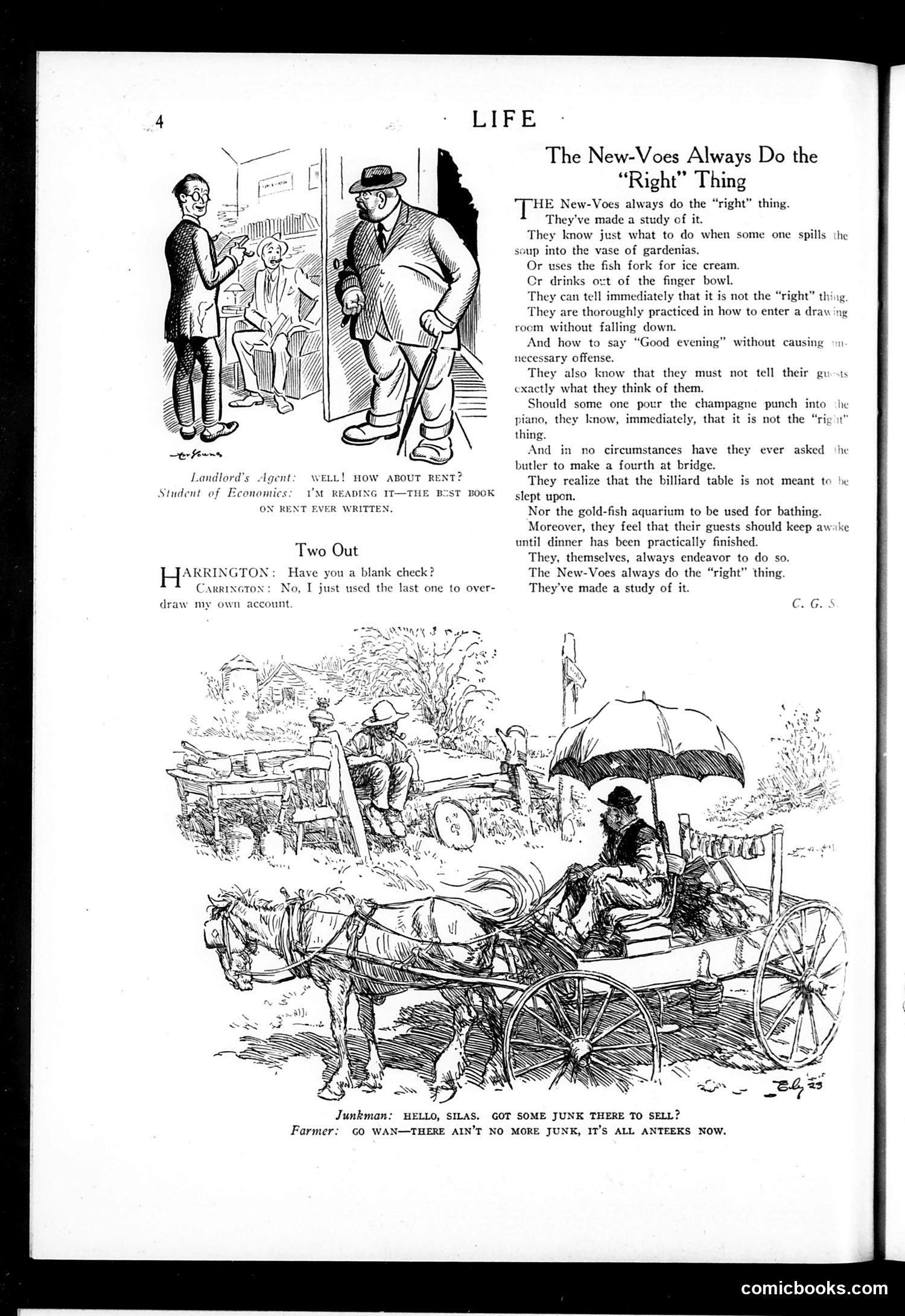 Life — October 18, 1923 — page 6: Life, 1923-10-18