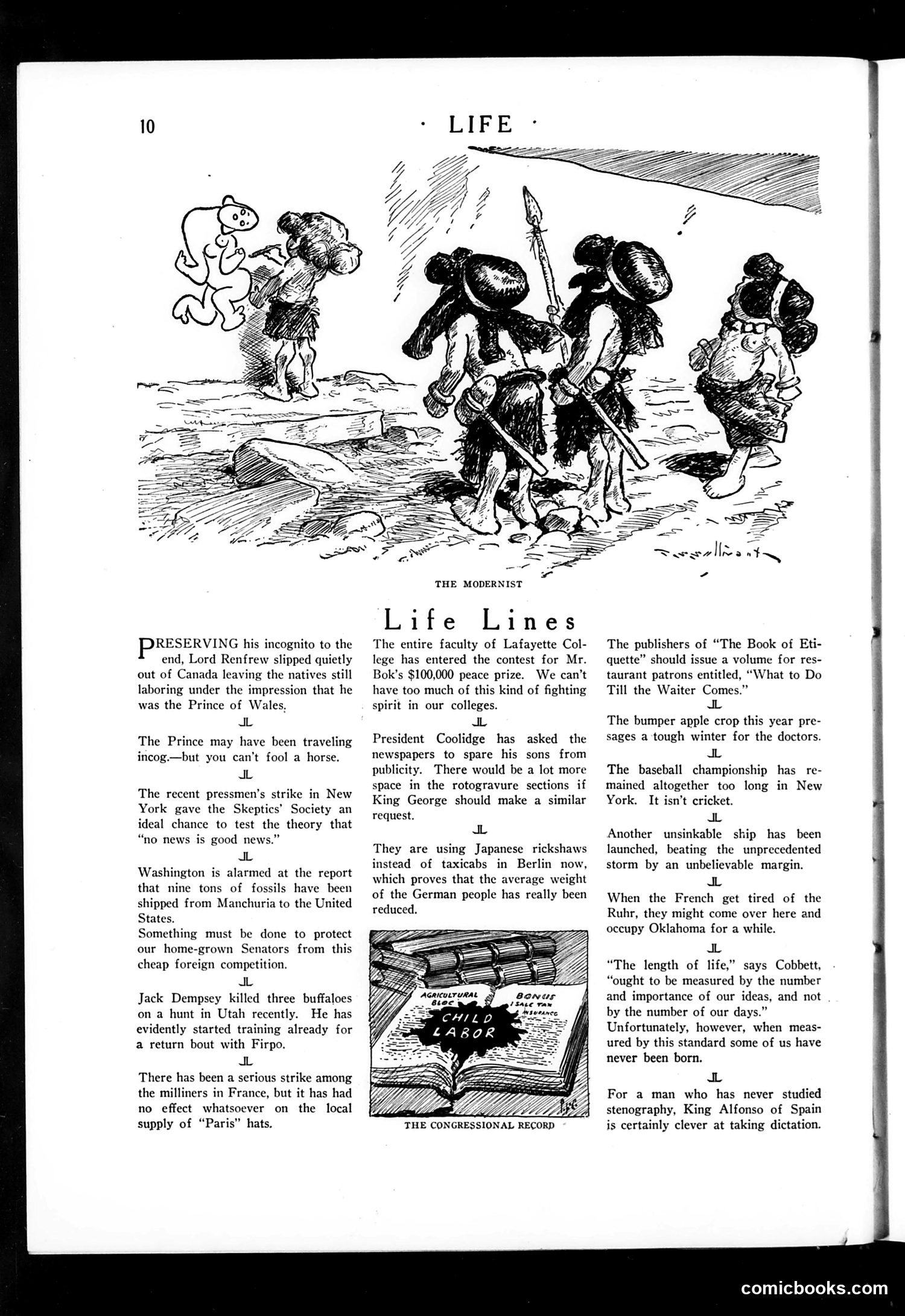 Life — October 18, 1923 — page 12: Life, 1923-10-18