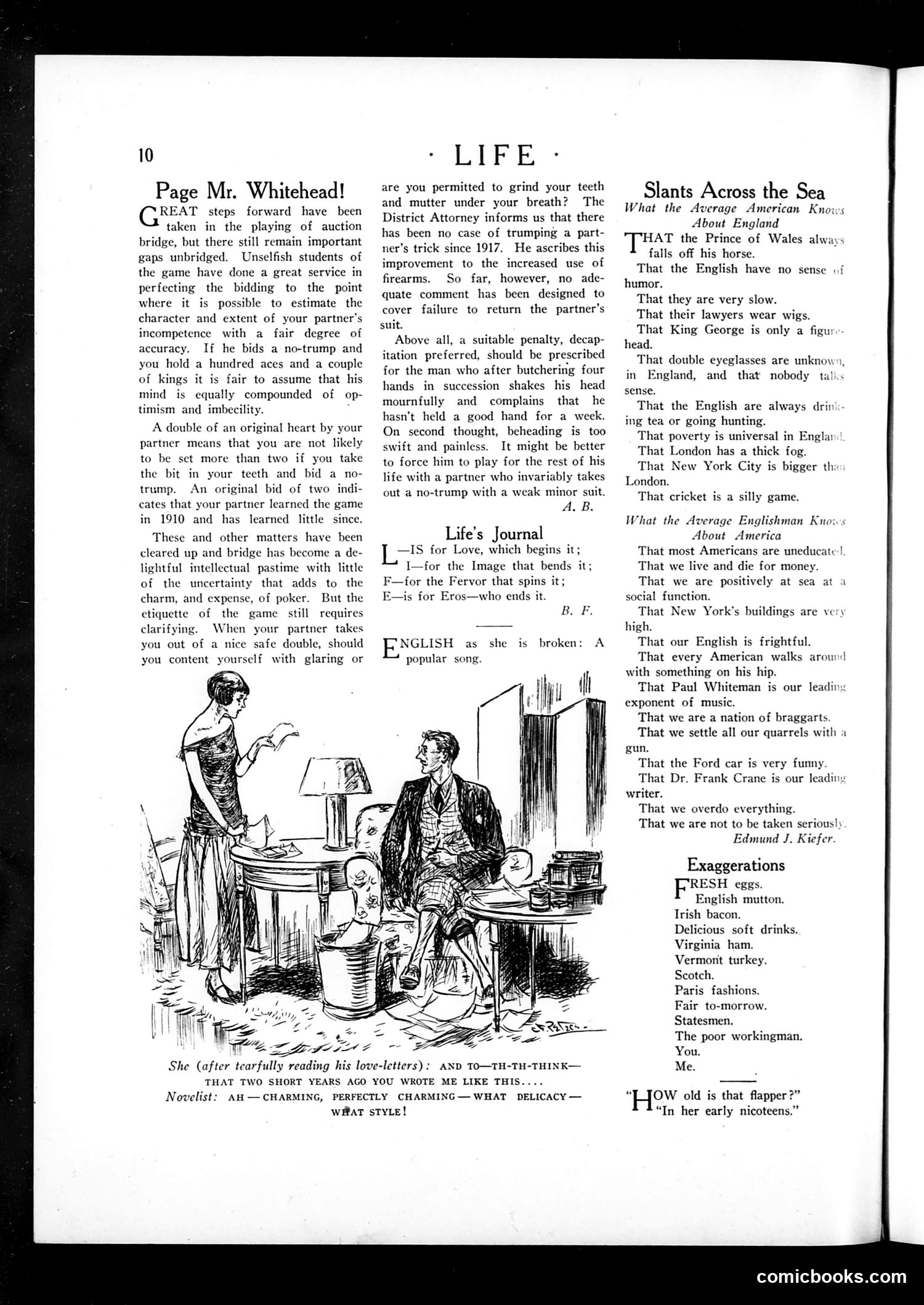 Life — November 22, 1923 — page 12: Life, 1923-11-22