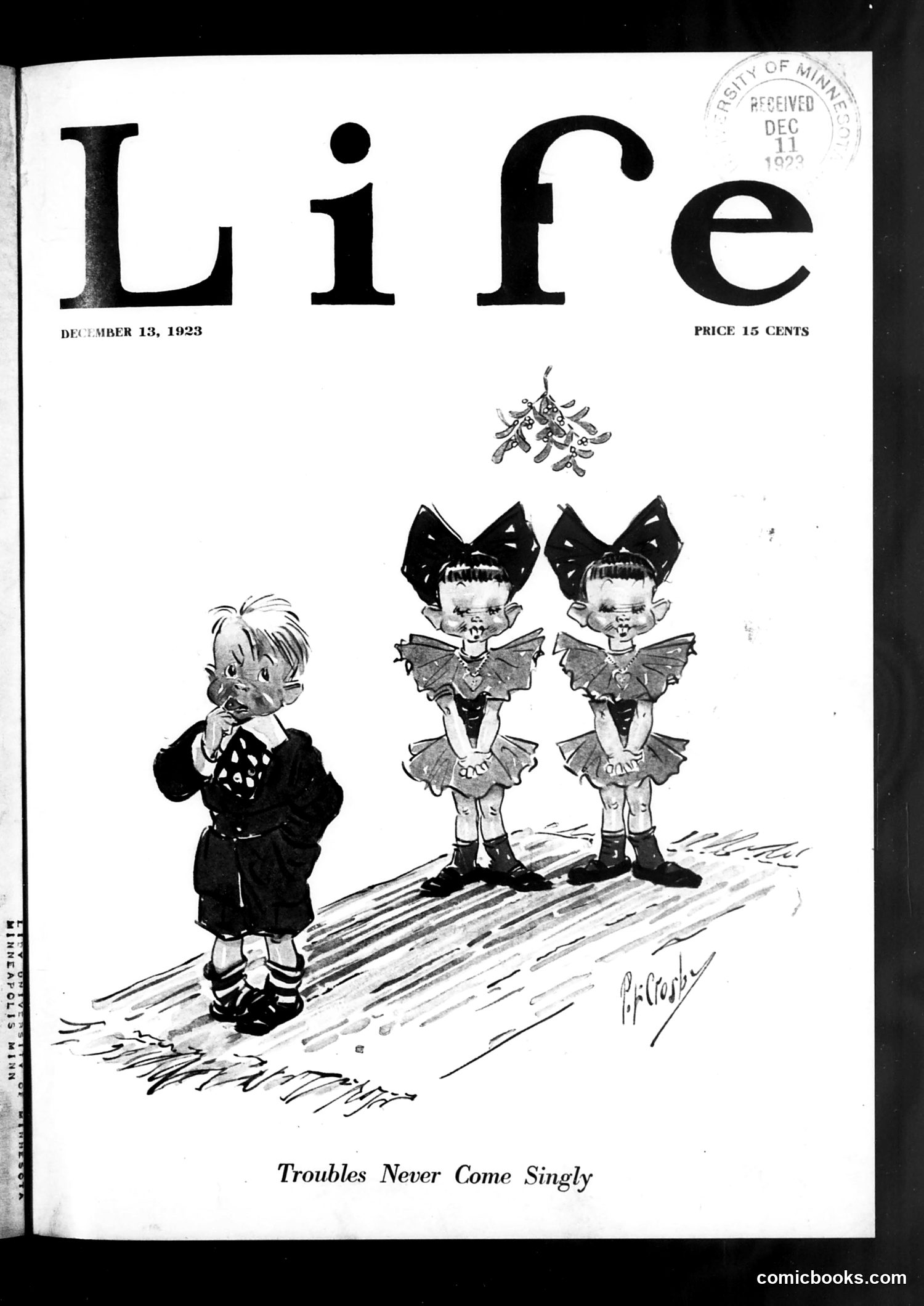 Life — December 13, 1923 — page 1: Life, 1923-12-13
