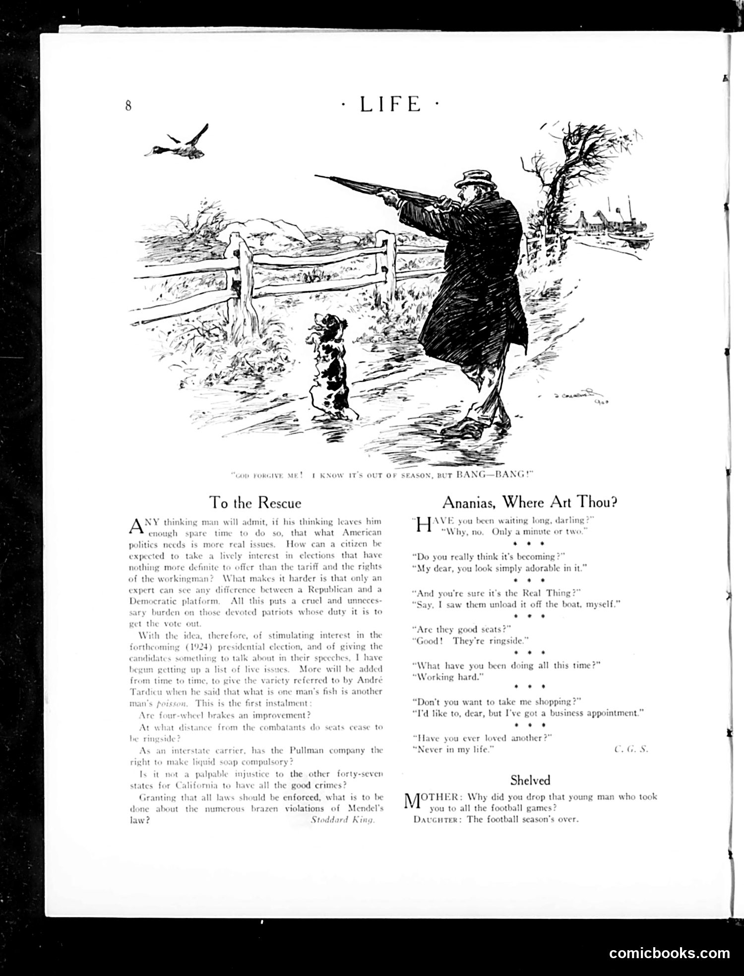 Life — January 3, 1924 — page 10: Life, 1924-01-03