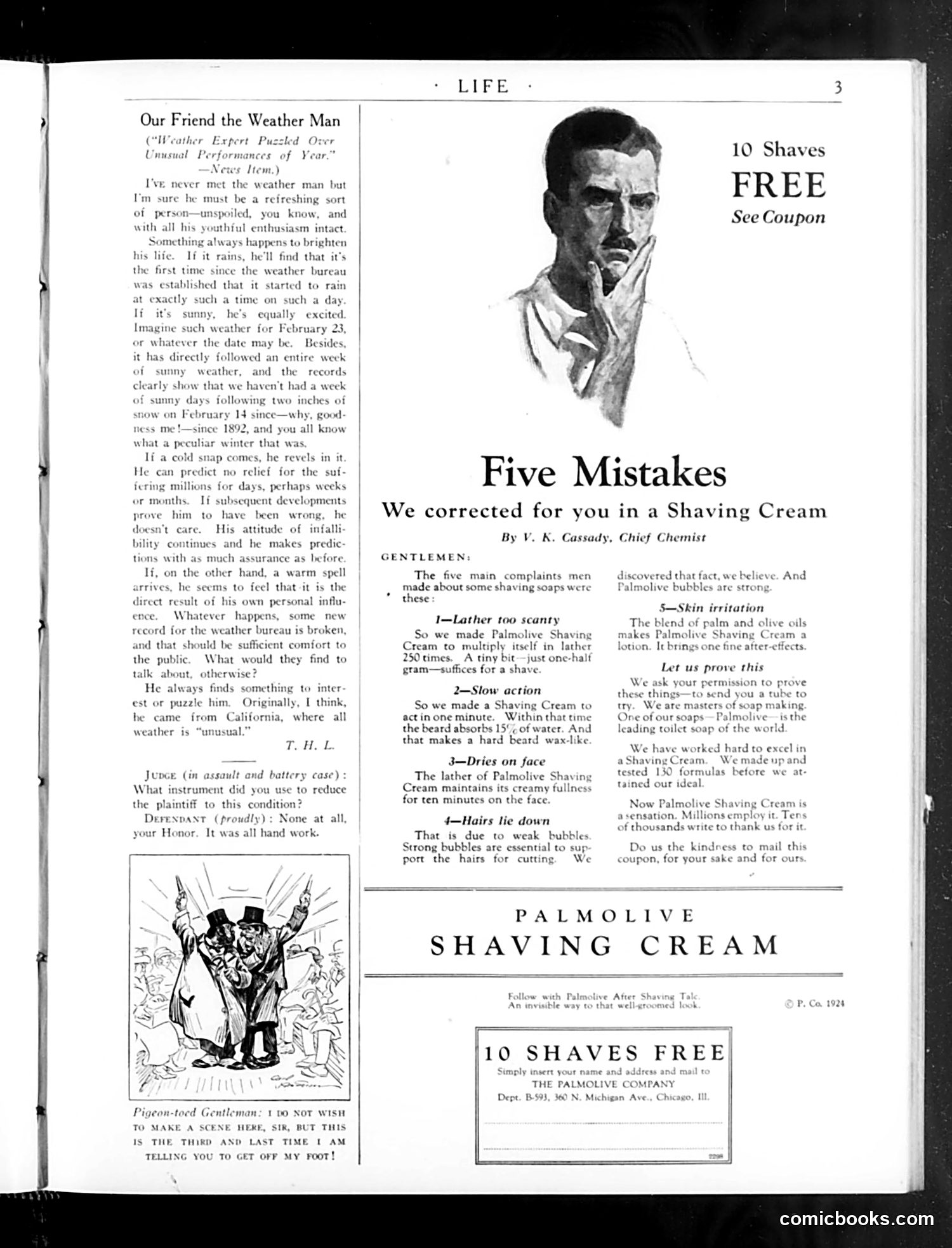 Life — February 7, 1924 — page 5: Life, 1924-02-07