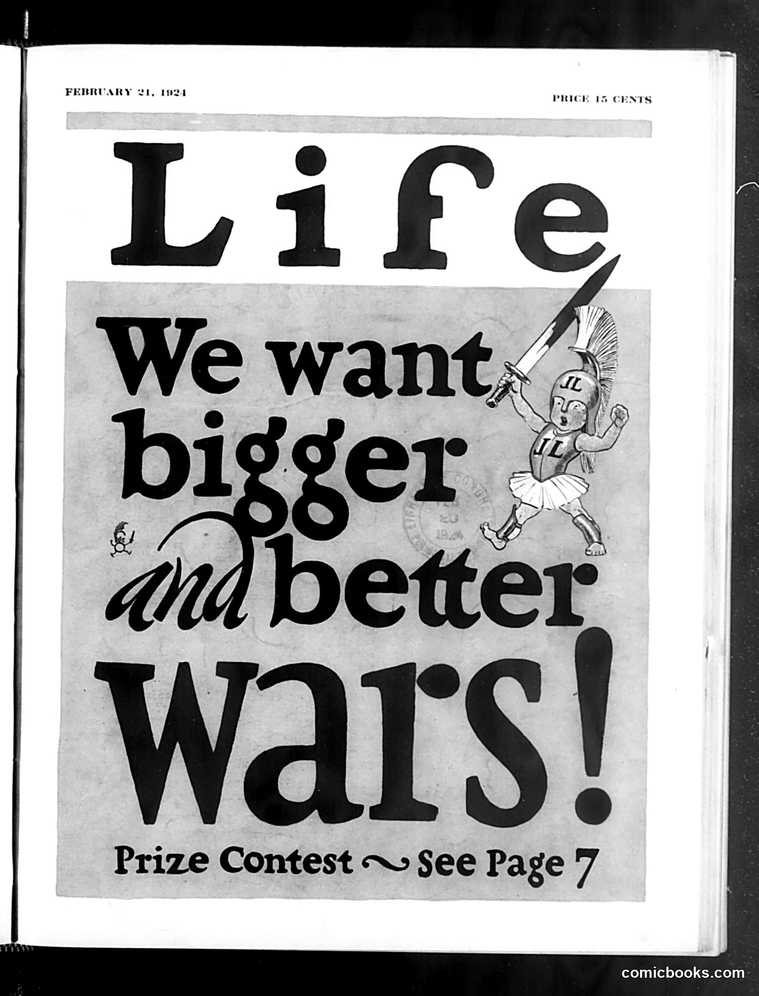 Life — February 21, 1924 — page 1: Life, 1924-02-21