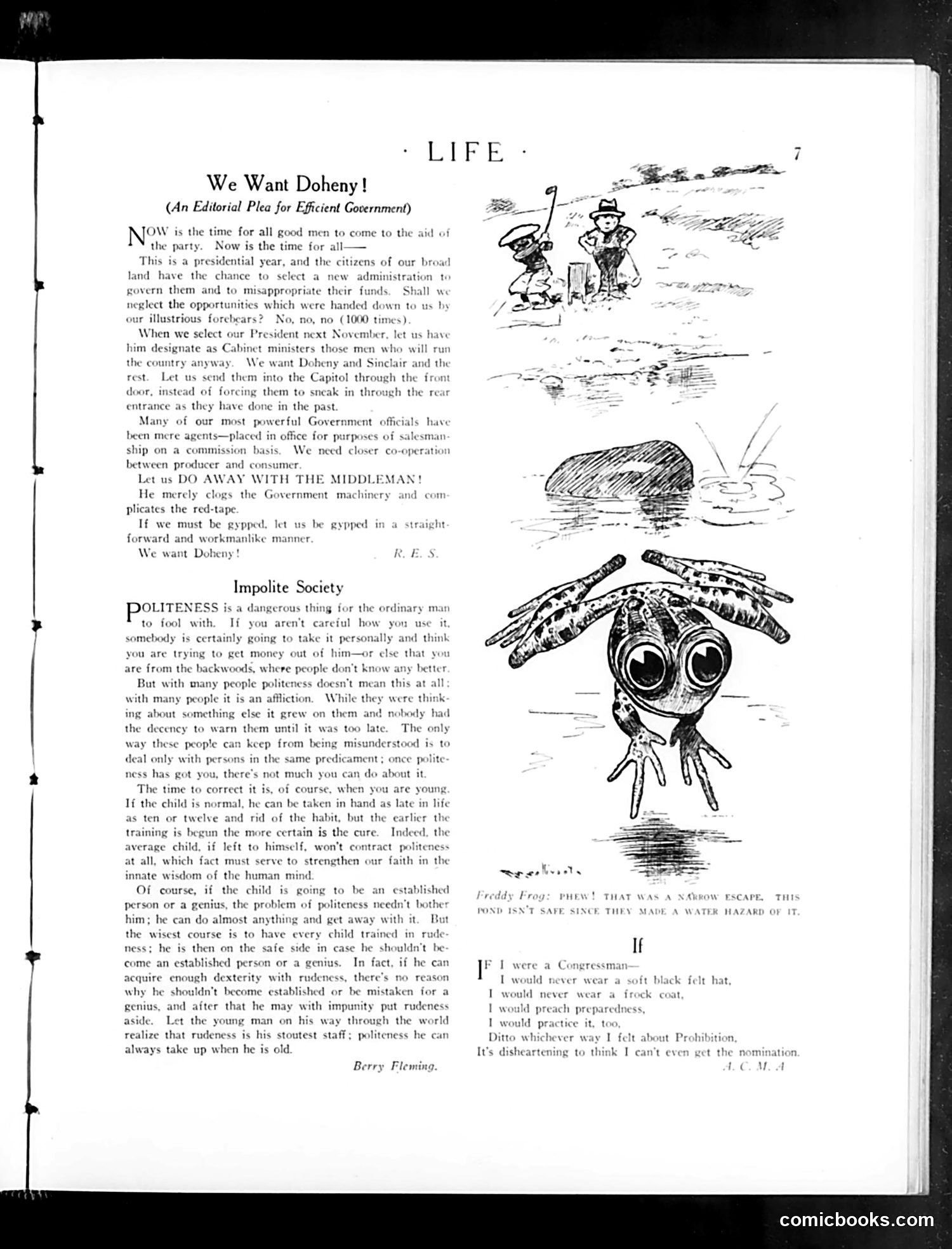 Life — March 6, 1924 — page 9: Life, 1924-03-06