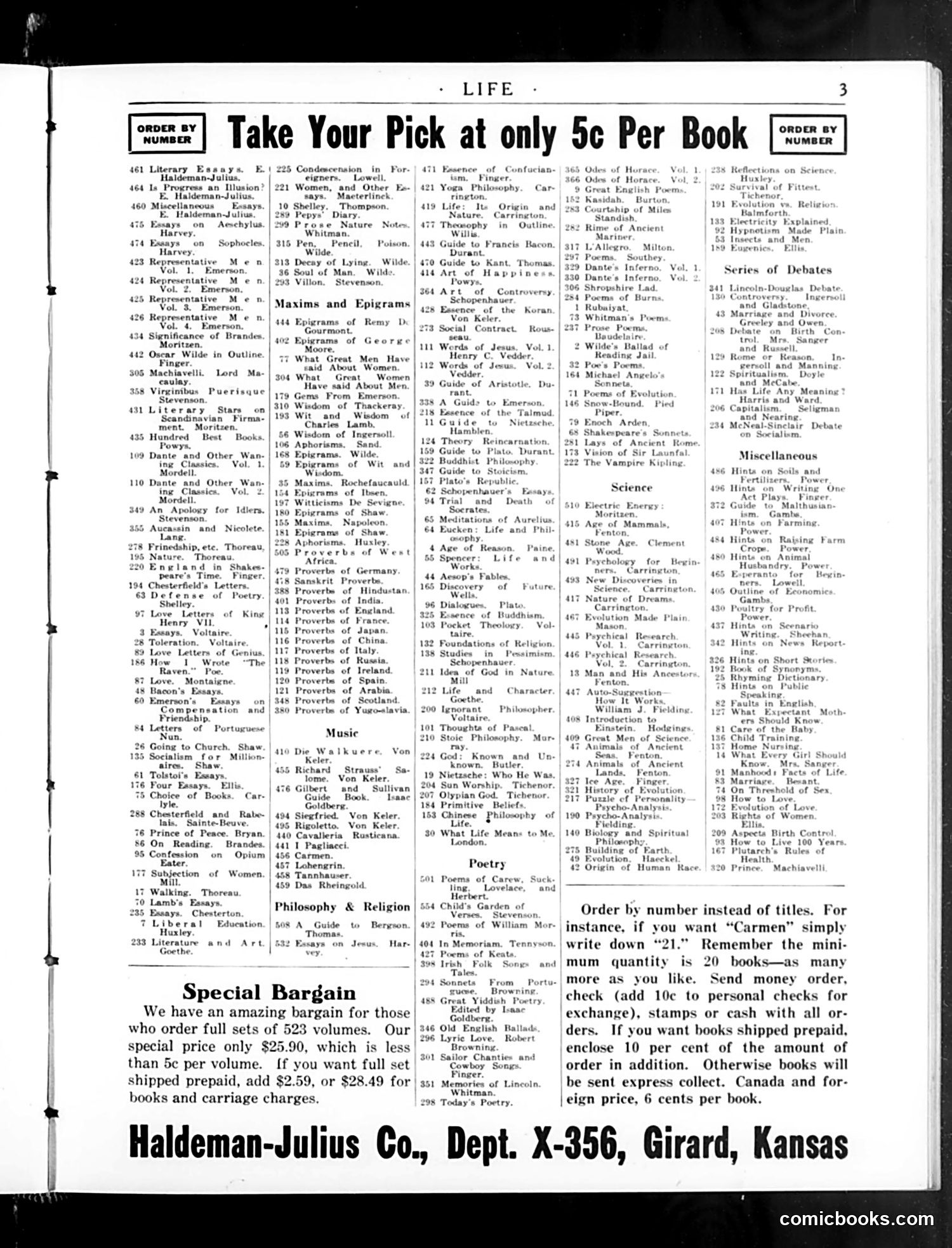 Life — March 13, 1924 — page 5: Life, 1924-03-13