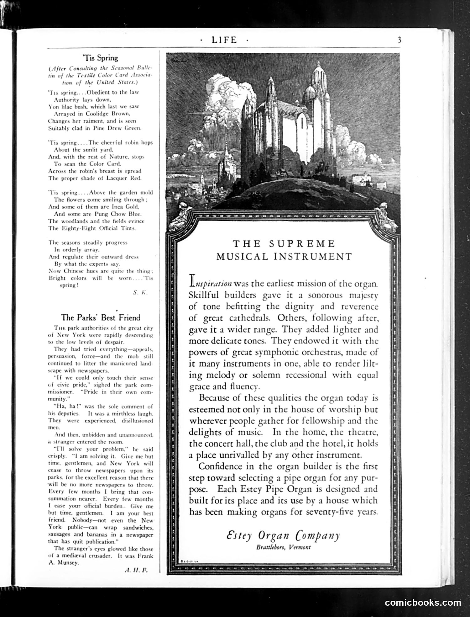 Life — April 3, 1924 — page 5: Life, 1924-04-03
