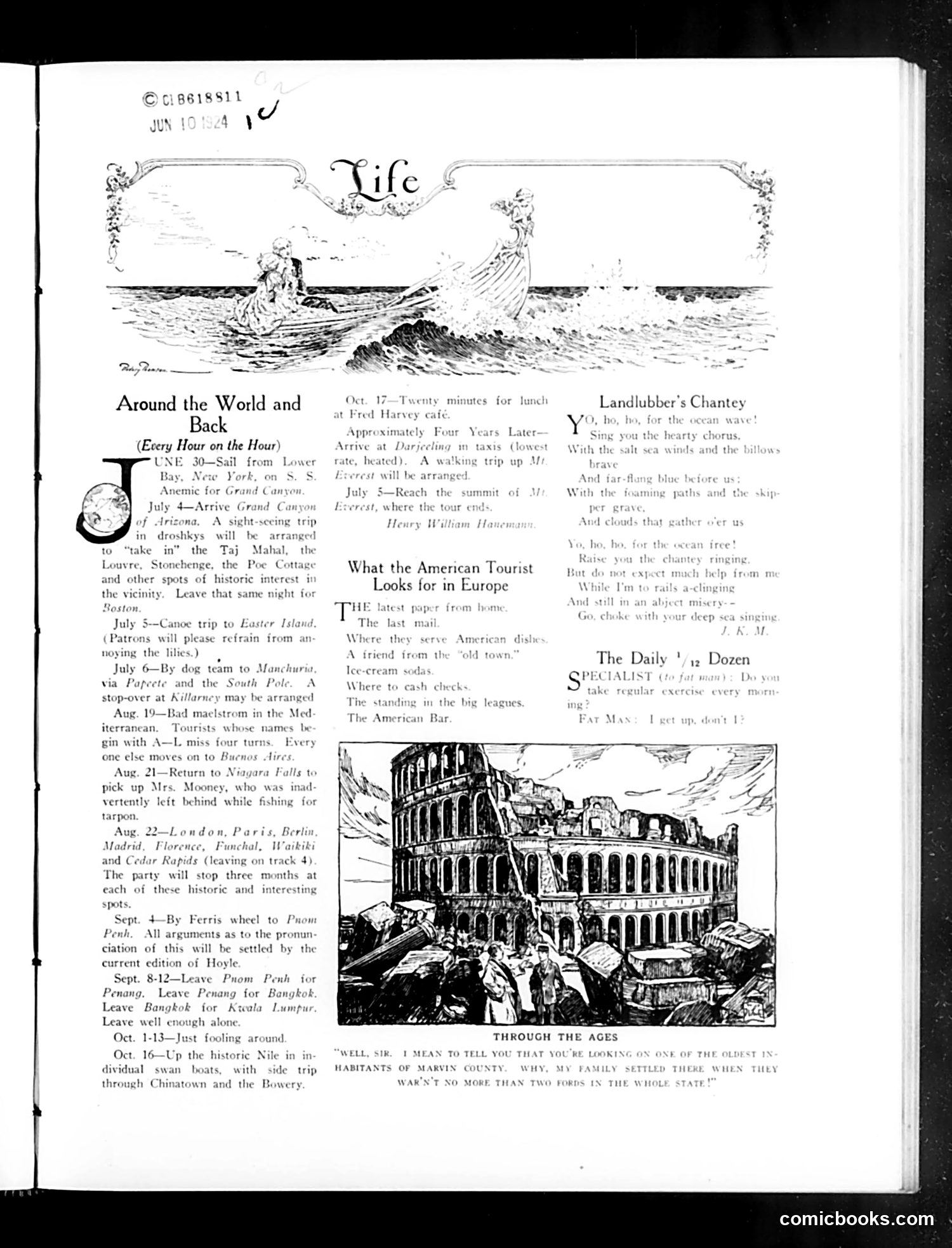 Life — June 12, 1924 — page 7: Life, 1924-06-12