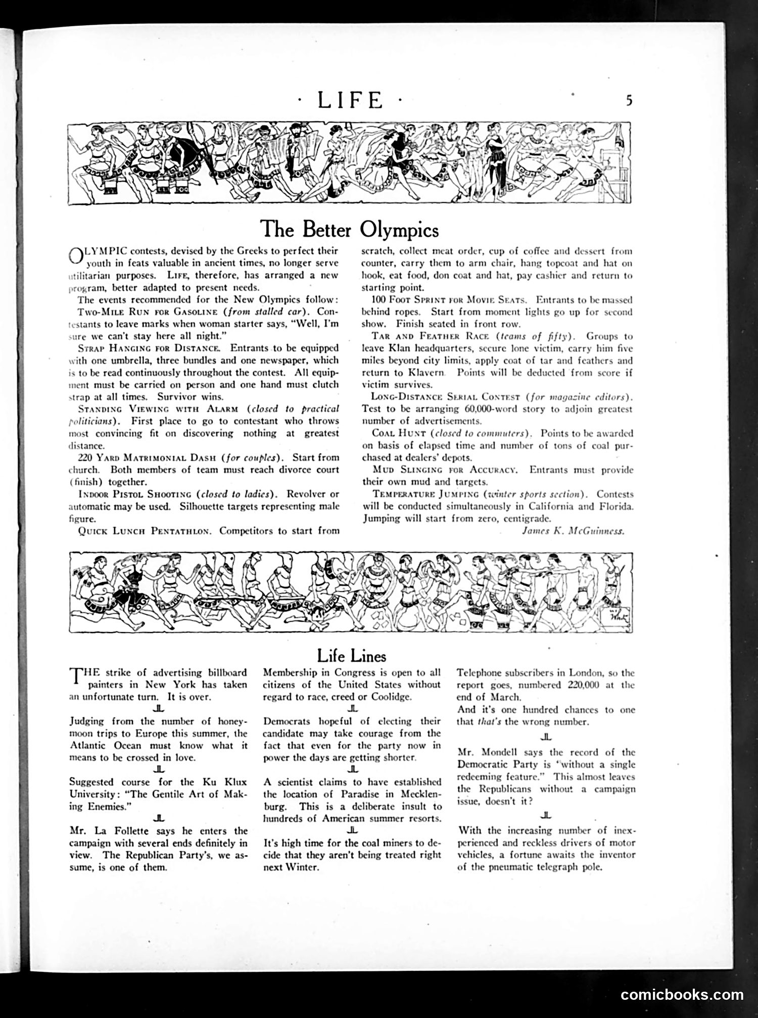 Life — July 10, 1924 — page 7: Life, 1924-07-10