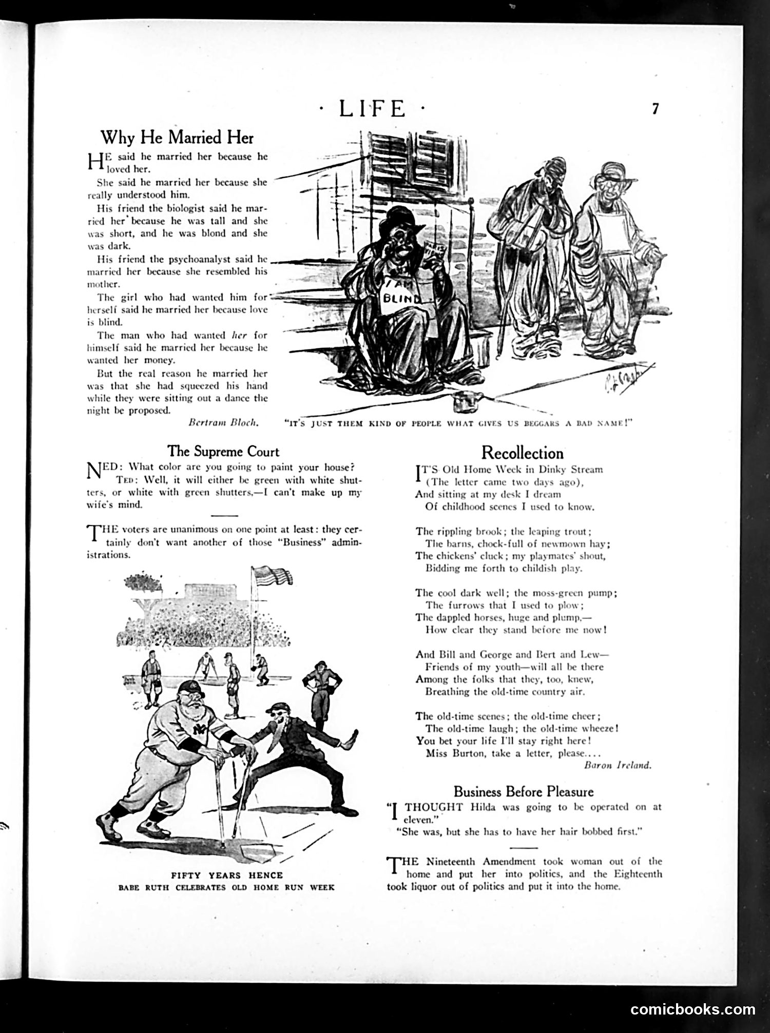 Life — August 14, 1924 — page 9: Life, 1924-08-14