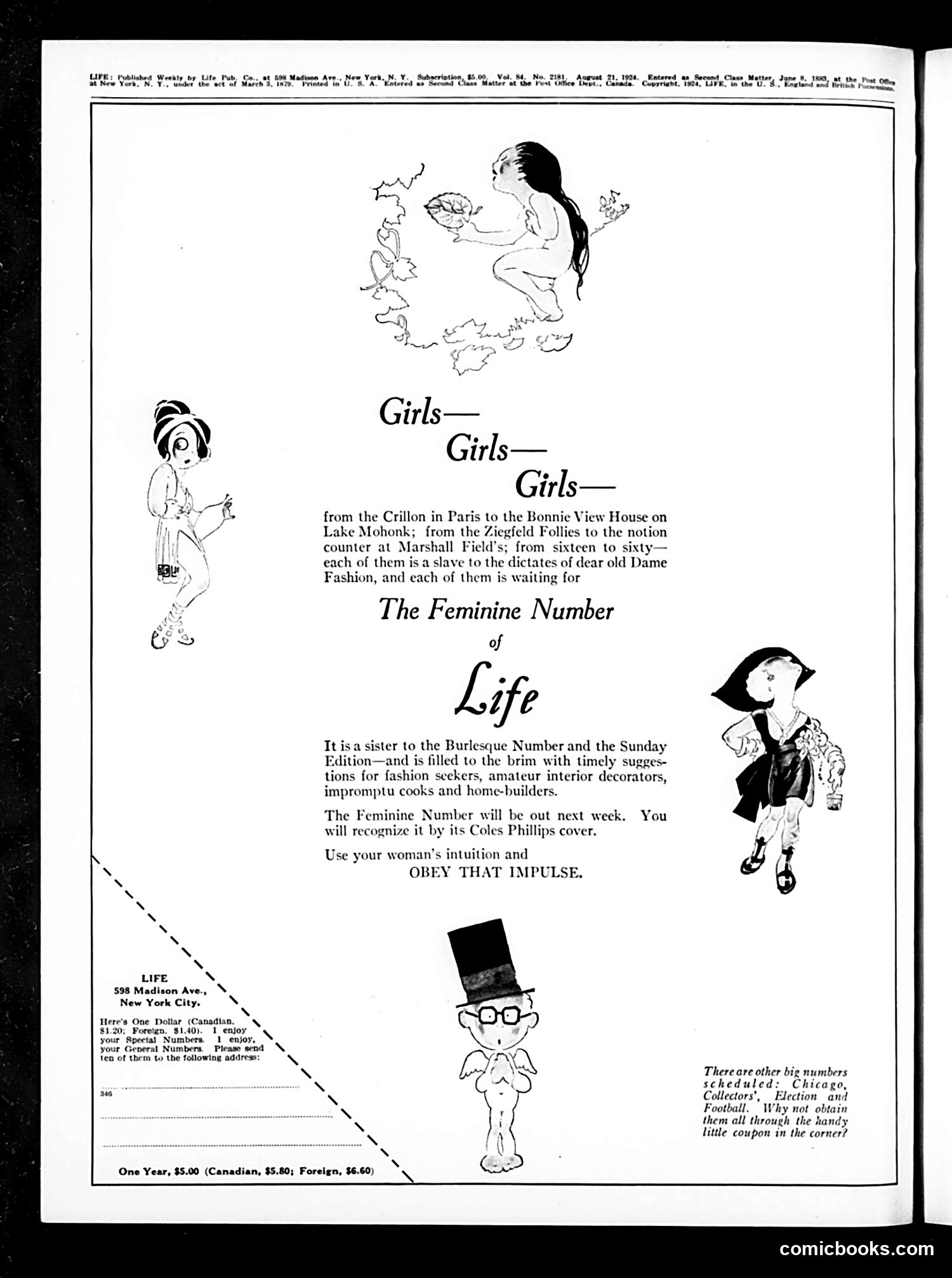 Life — August 21, 1924 — page 2: Life, 1924-08-21
