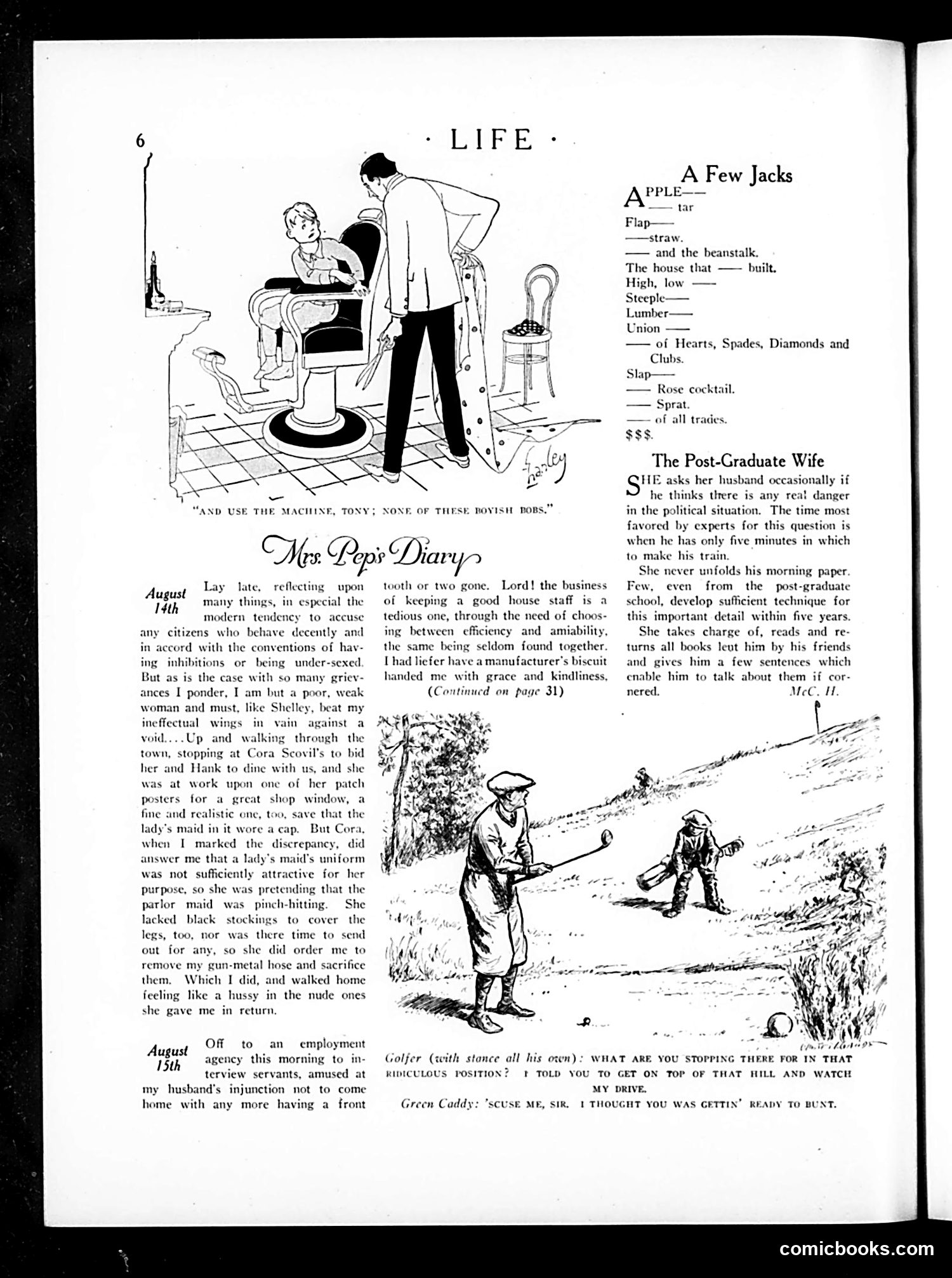 Life — August 21, 1924 — page 8: Life, 1924-08-21