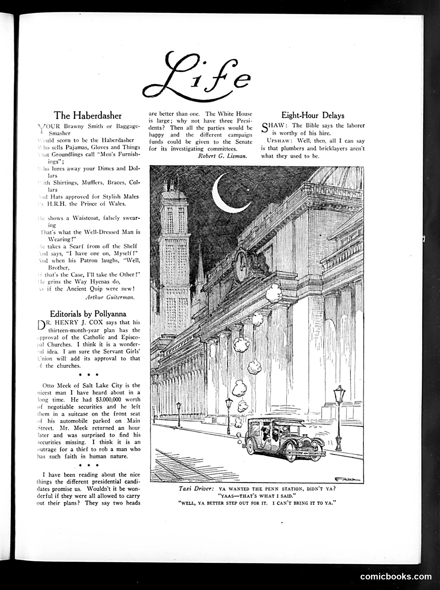 Life — October 9, 1924 — page 5: Life, 1924-10-09