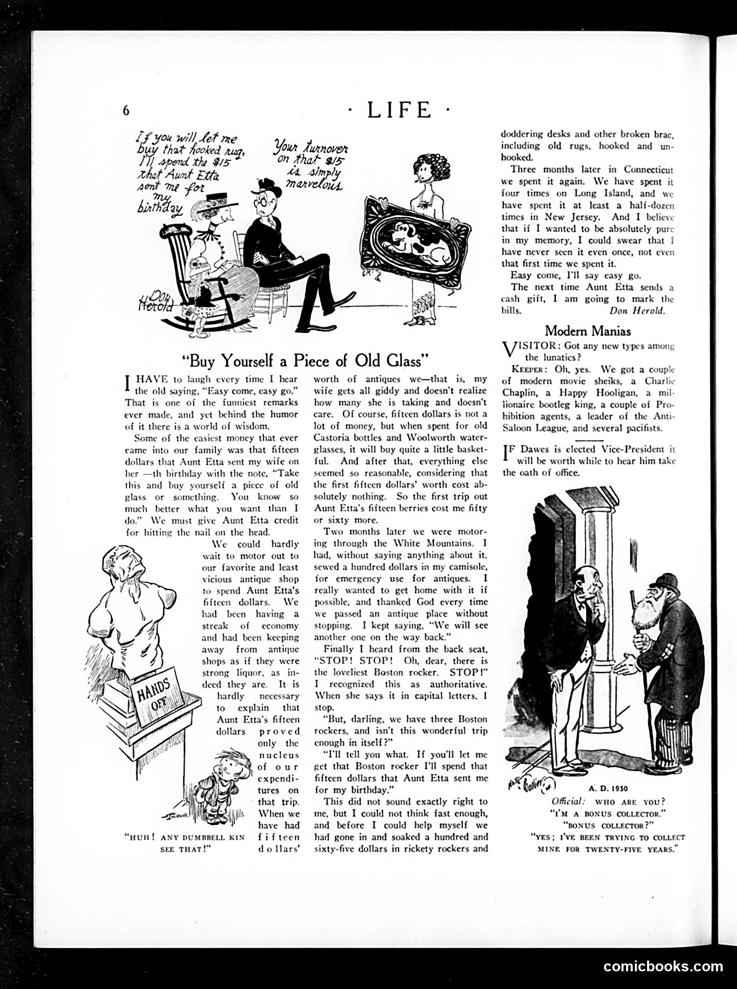 Life — October 16, 1924 — page 8: Life, 1924-10-16